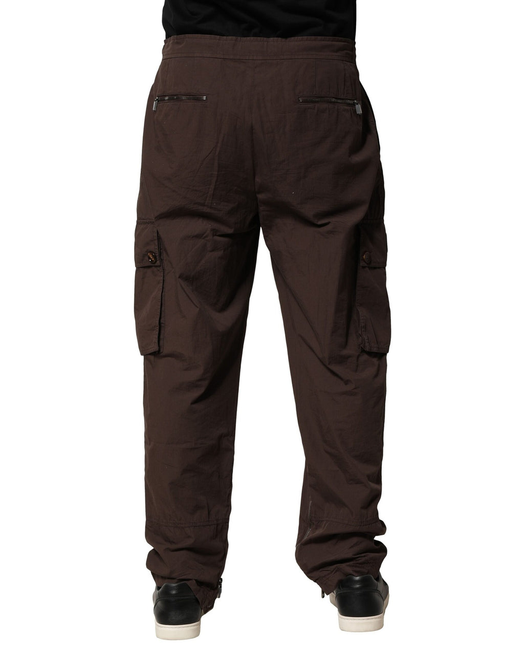 Pantalon de survêtement cargo en coton marron Dolce & Gabbana pour homme
