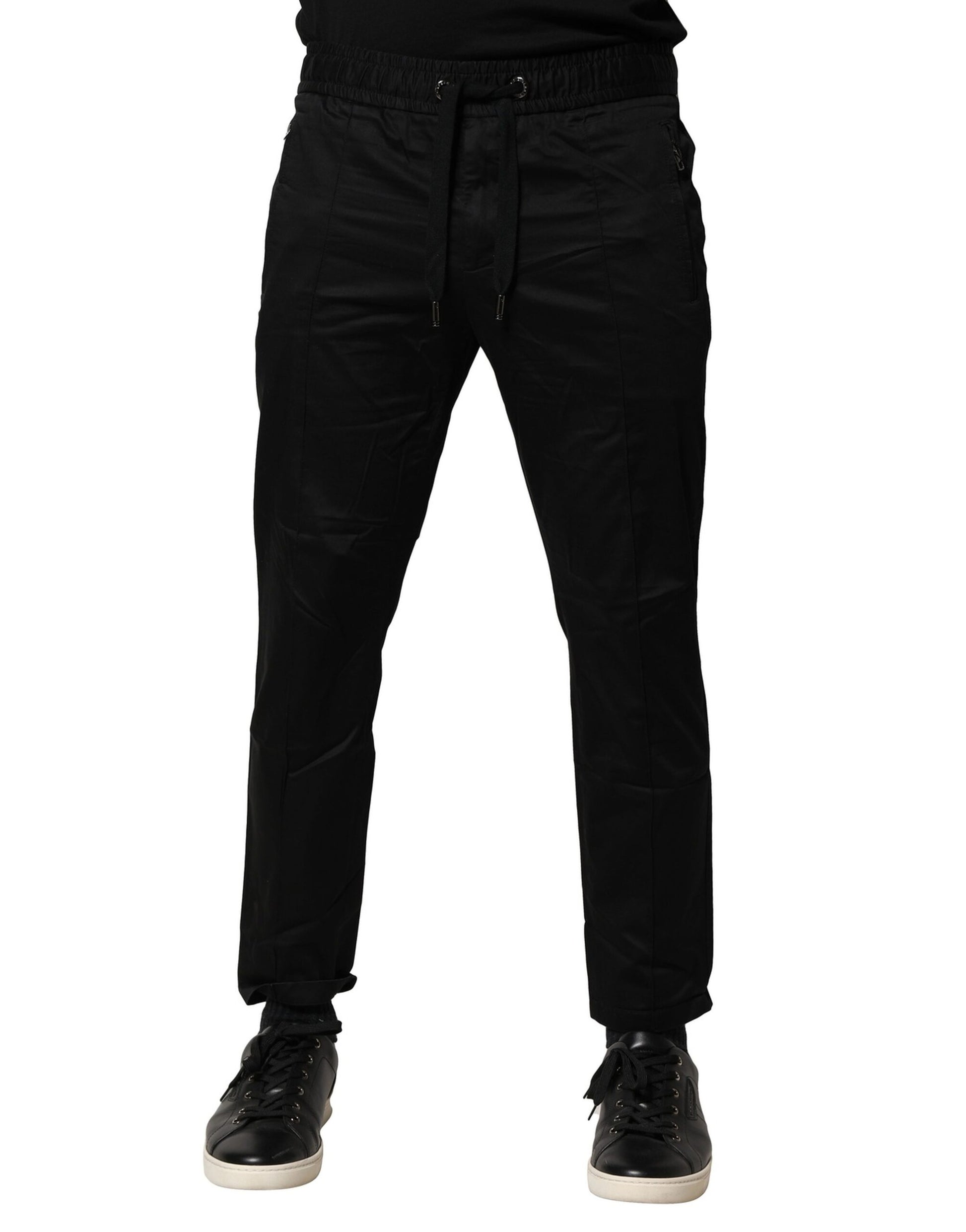 Dolce & Gabbana Black Athletic Pants for Men
