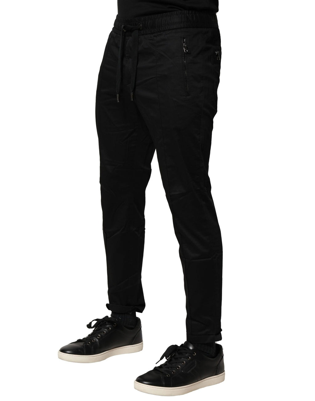 Dolce & Gabbana Black Athletic Pants for Men detail view