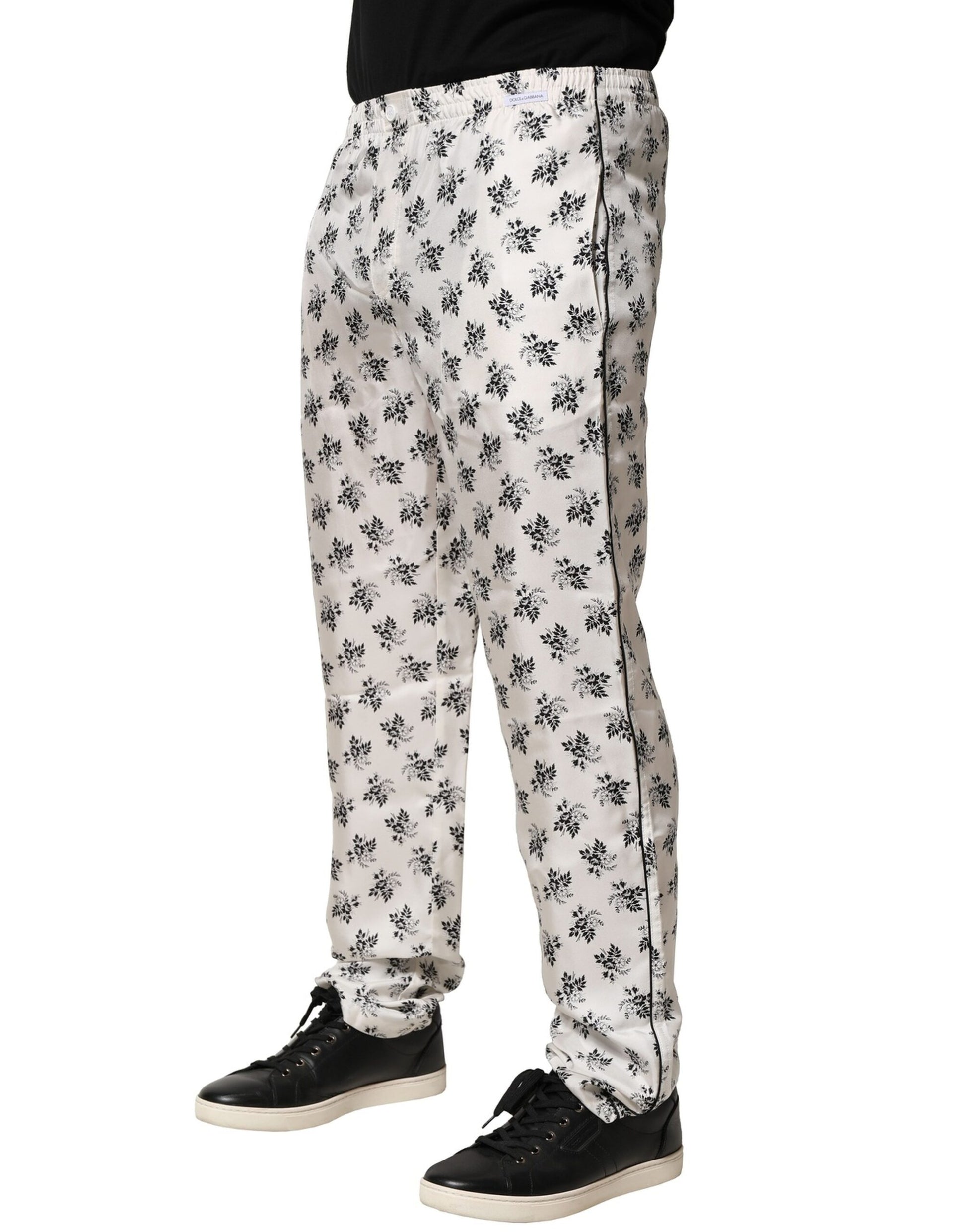 Dolce & Gabbana White Chino Pants for Men detail view
