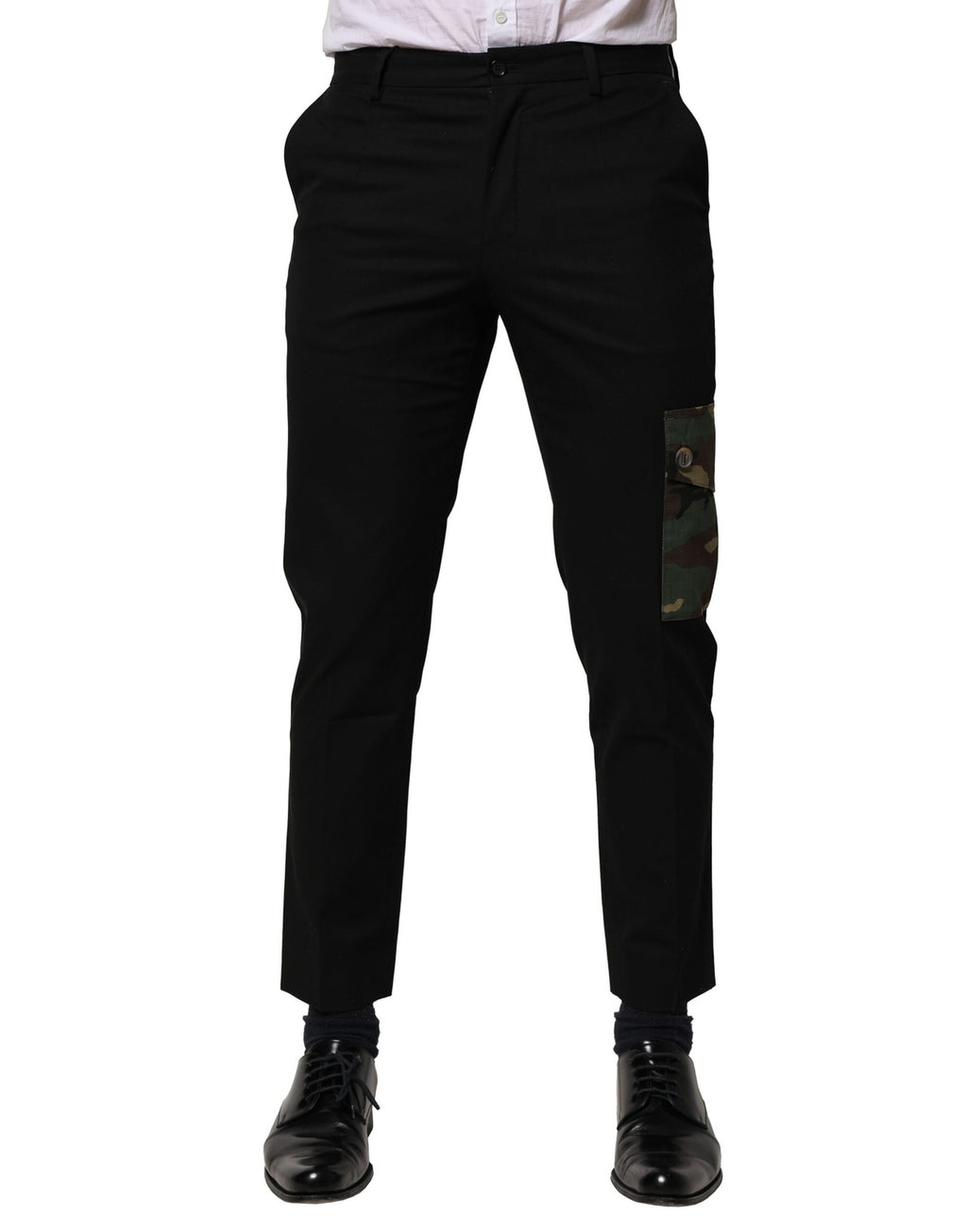 Dolce & Gabbana Black Cargo Pants for Men