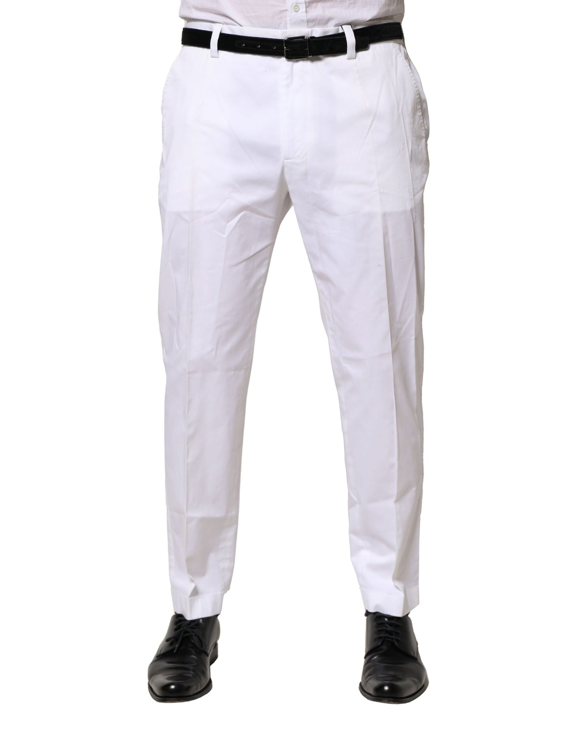 Dolce & Gabbana White Dress Pants for Men