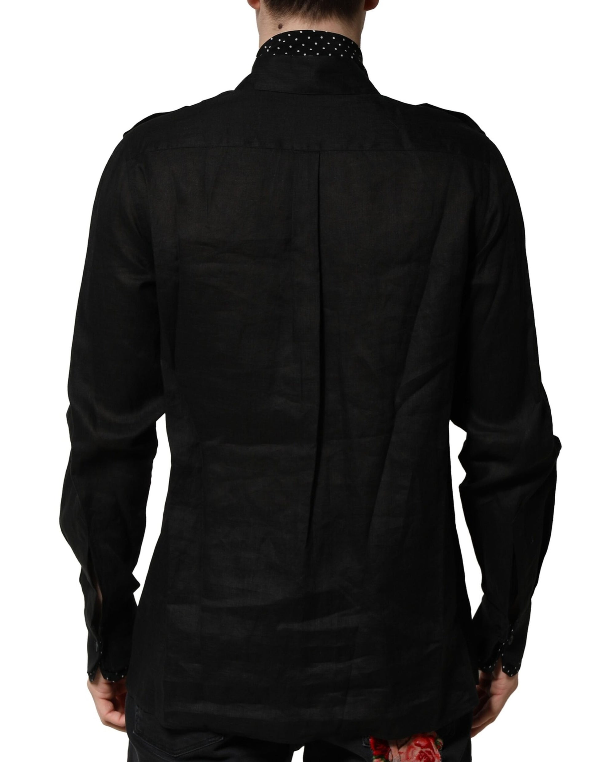 Dolce & Gabbana Black Shirt for Men detail view