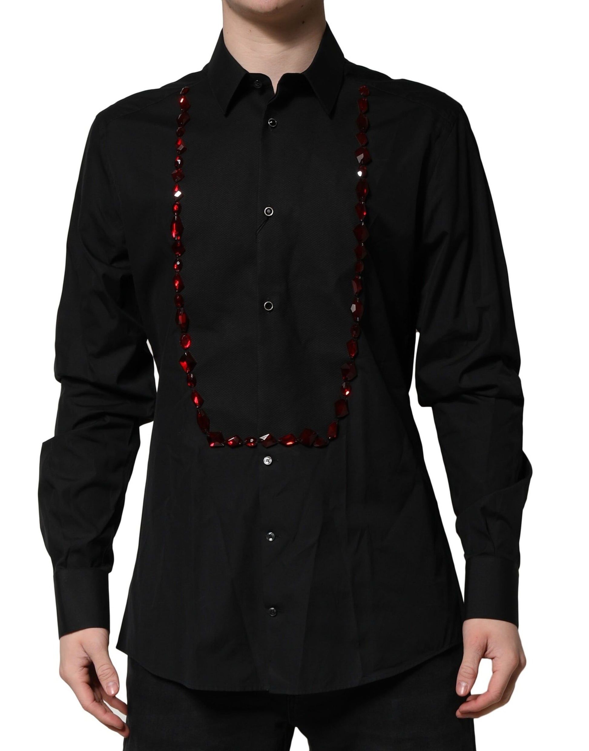 Dolce & Gabbana Black Dress Shirt for Men