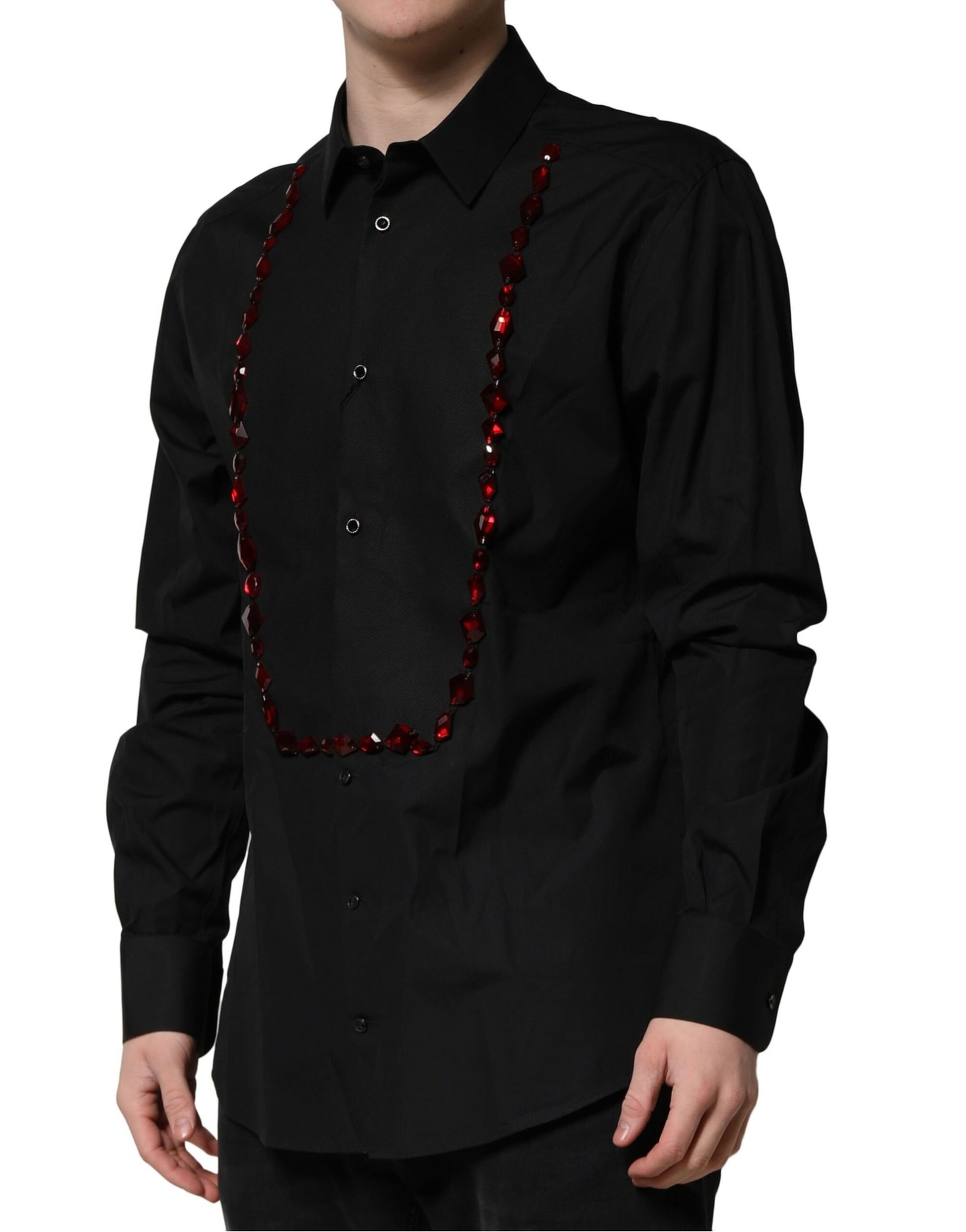 Dolce & Gabbana Black Dress Shirt for Men detail view