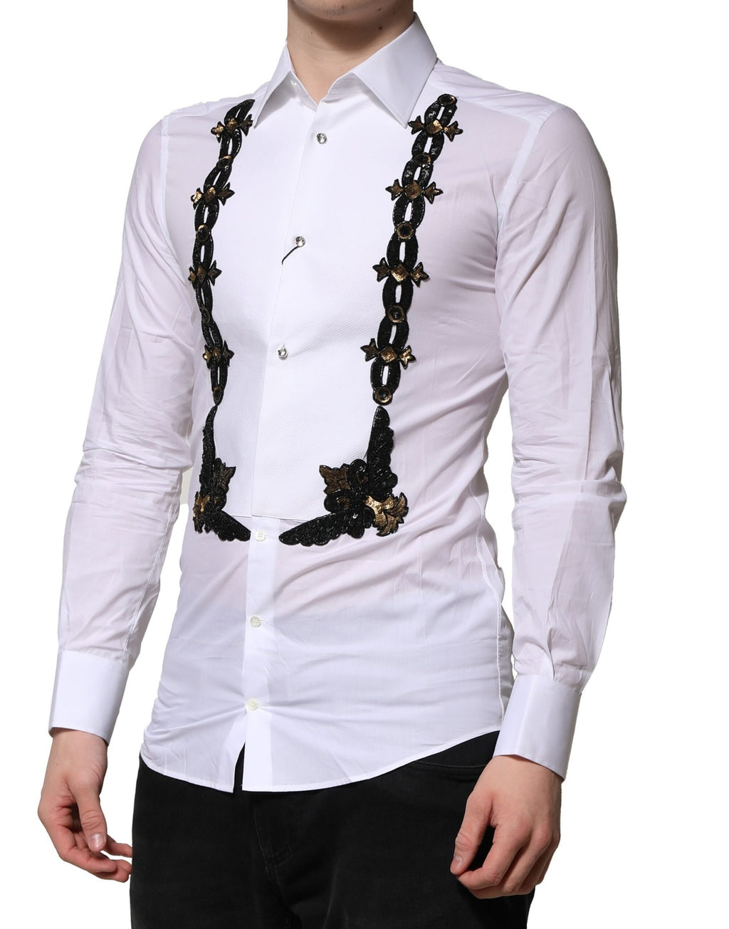 Dolce & Gabbana White Dress Shirt for Men detail view