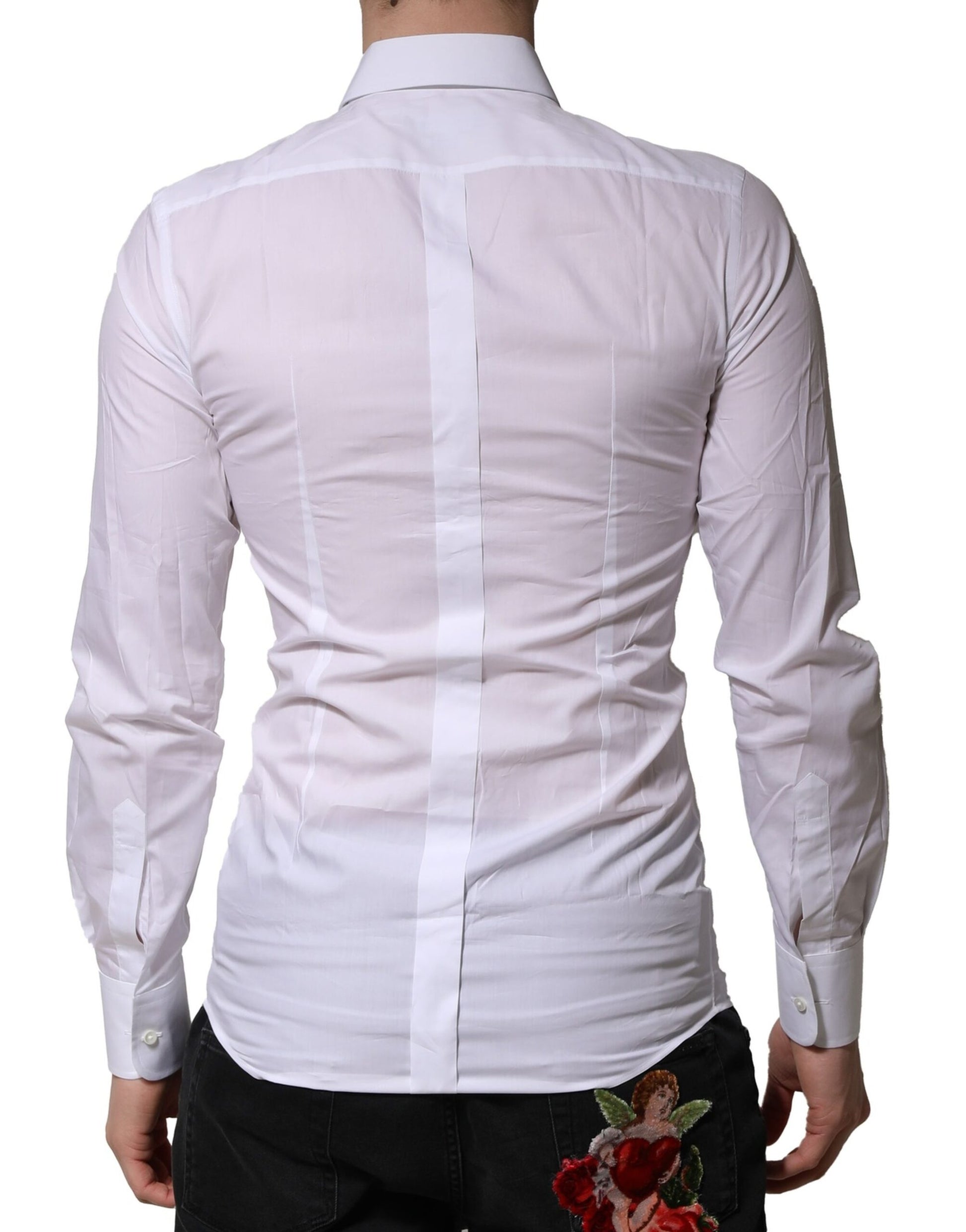 Dolce & Gabbana White Dress Shirt for Men side view
