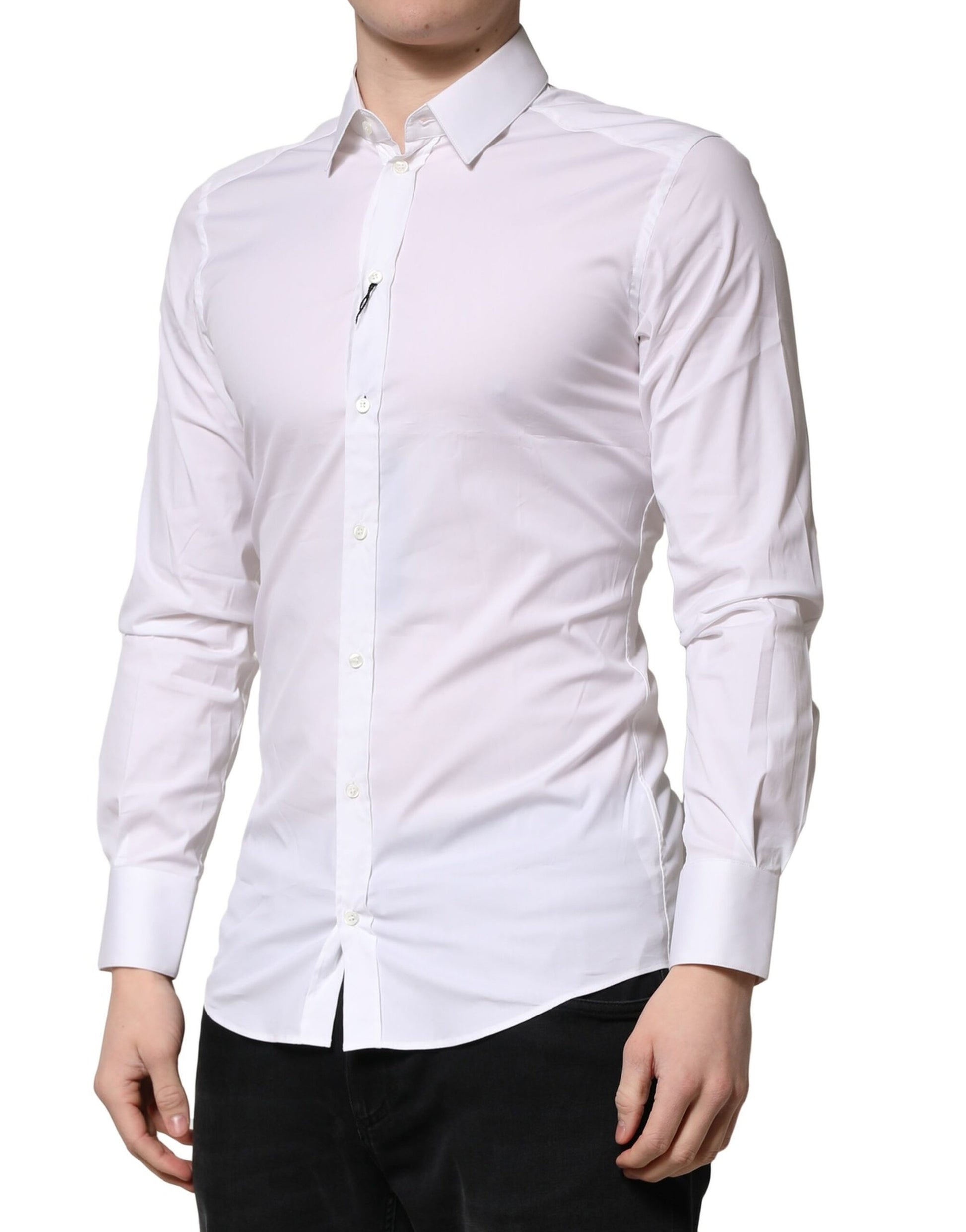 Dolce & Gabbana White Dress Shirt for Men detail view