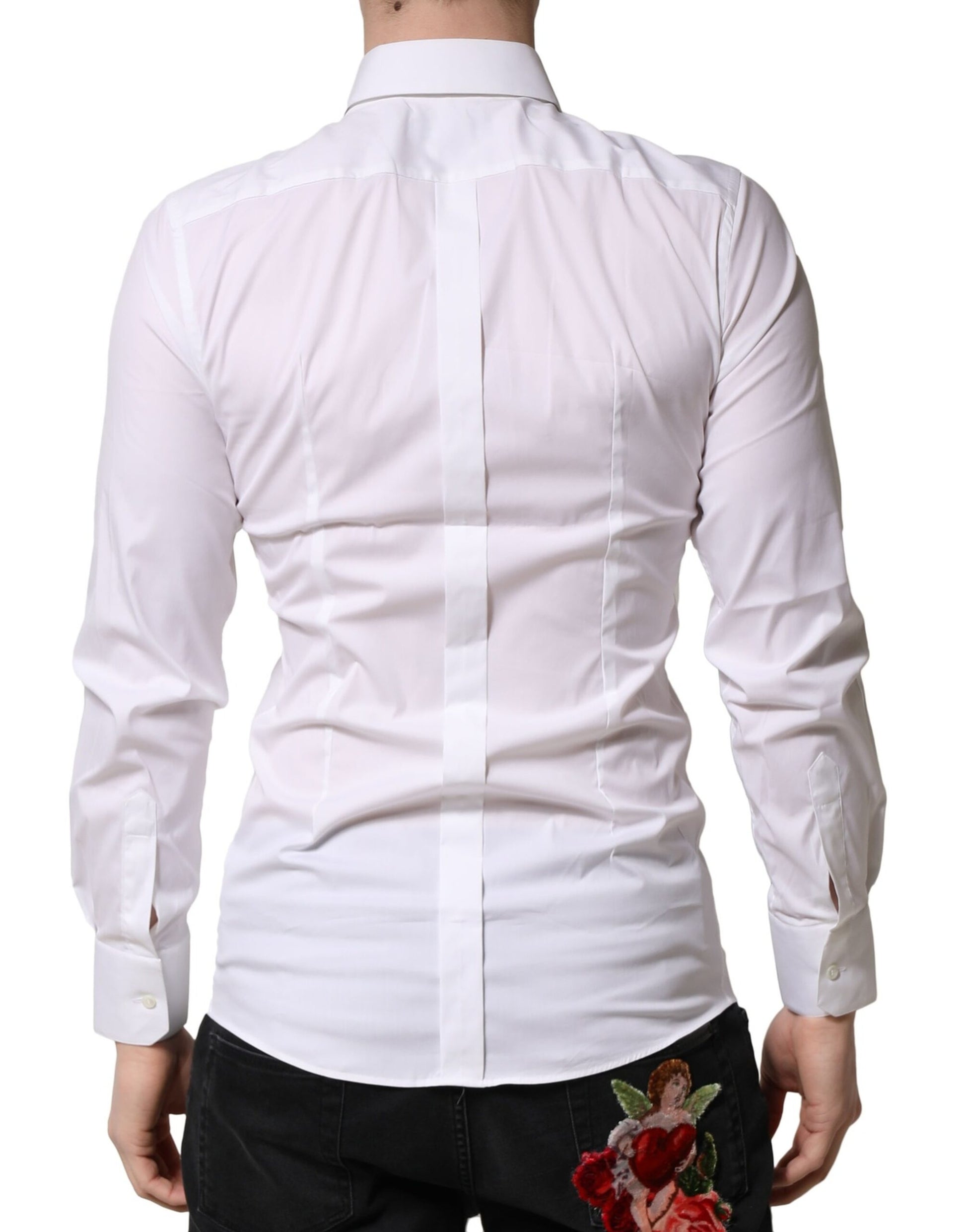 Dolce & Gabbana White Dress Shirt for Men side view