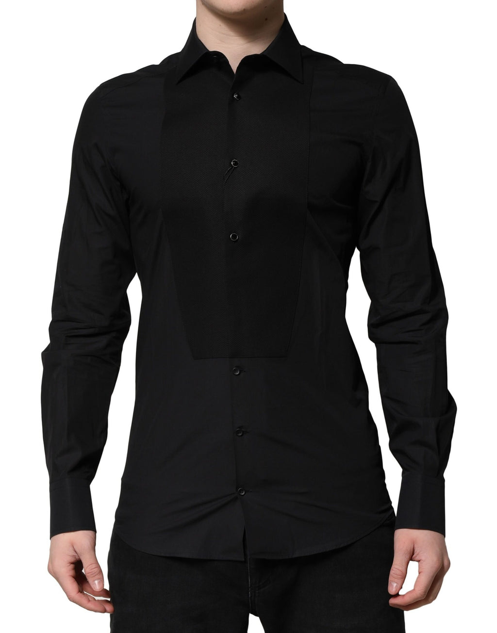 Dolce & Gabbana Black Dress Shirt for Men