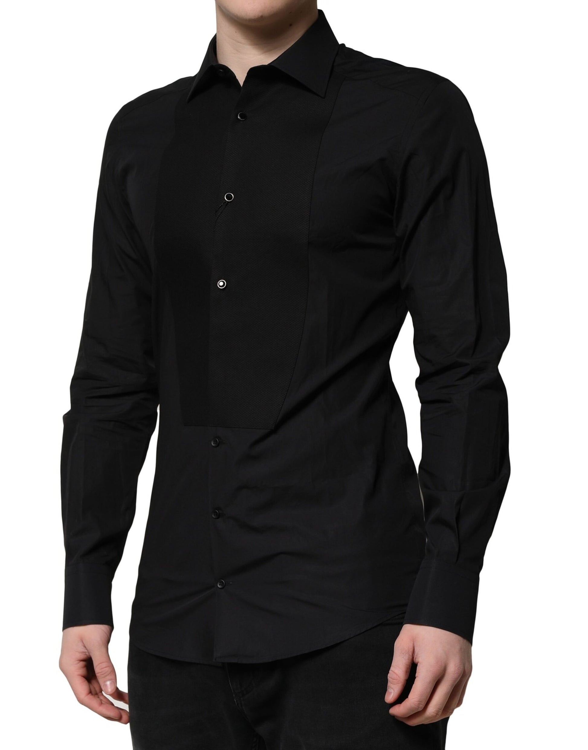 Dolce & Gabbana Black Dress Shirt for Men detail view