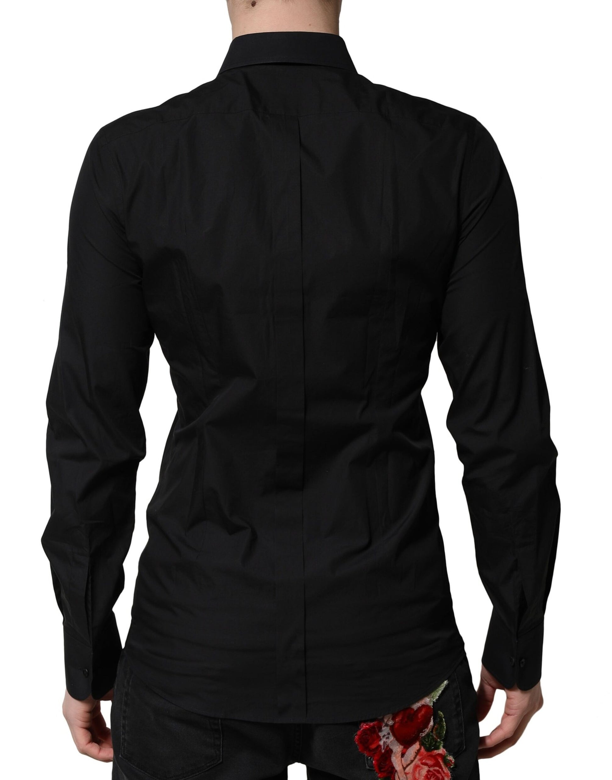 Dolce & Gabbana Black Dress Shirt for Men side view