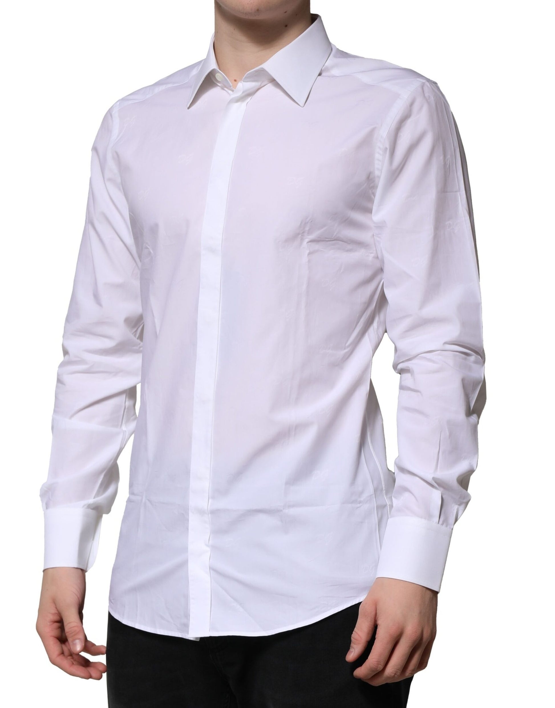 Dolce & Gabbana White Dress Shirt for Men detail view