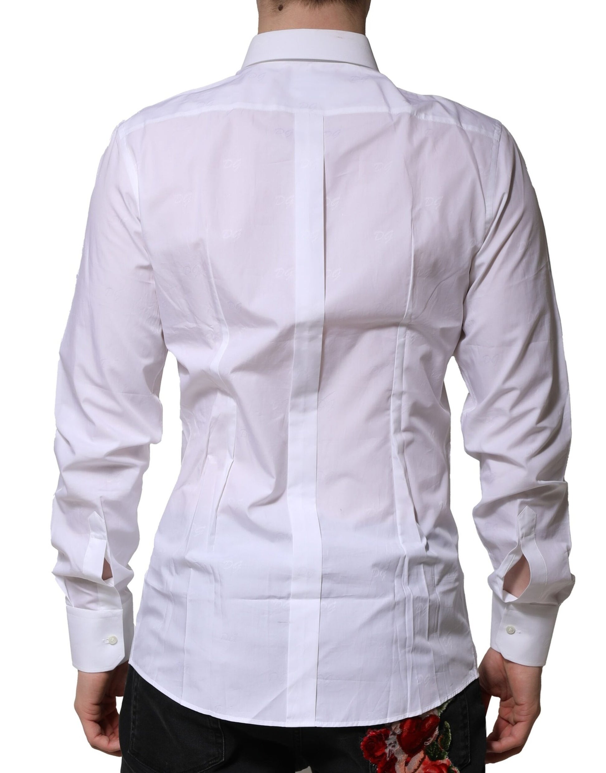 Dolce & Gabbana White Dress Shirt for Men side view