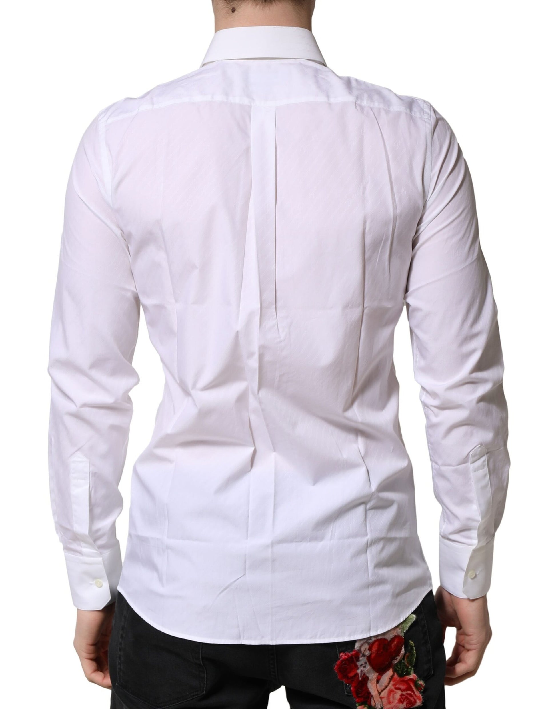 Dolce & Gabbana White Dress Shirt for Men side view