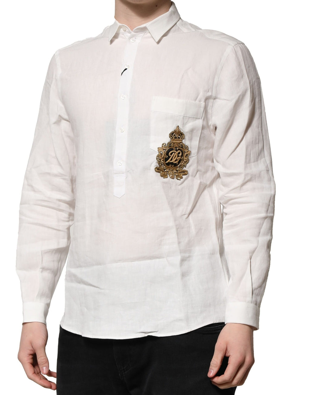 Dolce & Gabbana White Dress Shirt for Men detail view