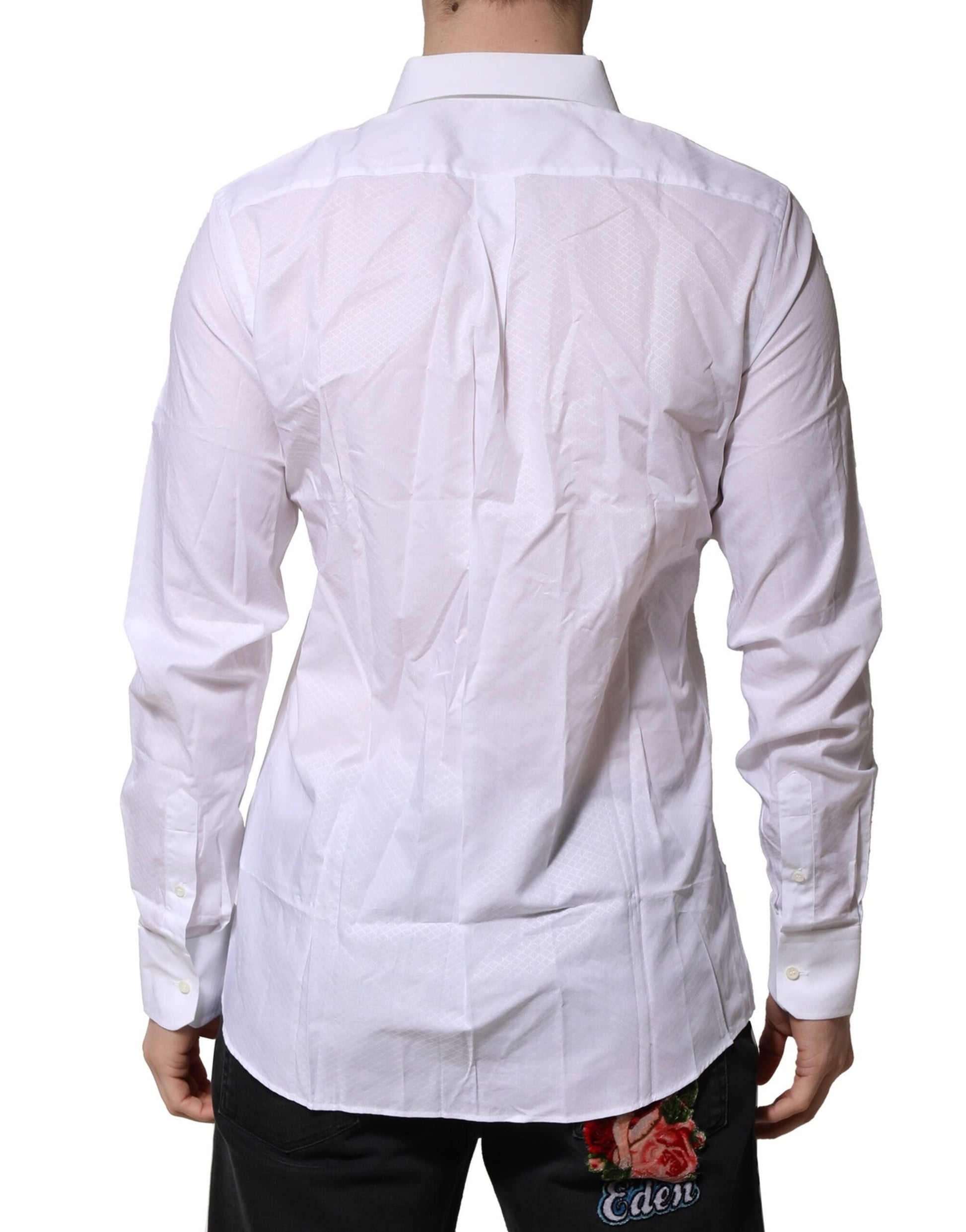 Dolce & Gabbana White Dress Shirt for Men side view