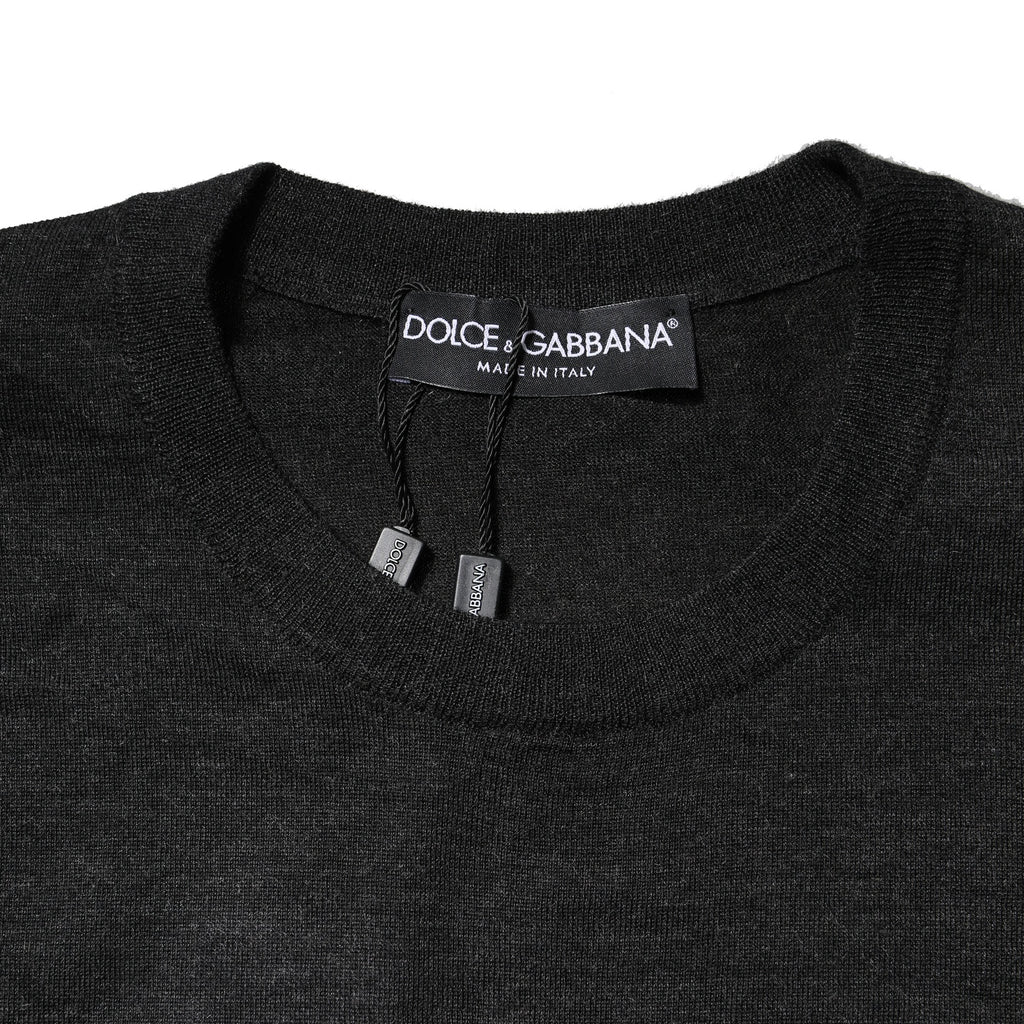 Dolce & Gabbana Grey Cashmere for Men side view