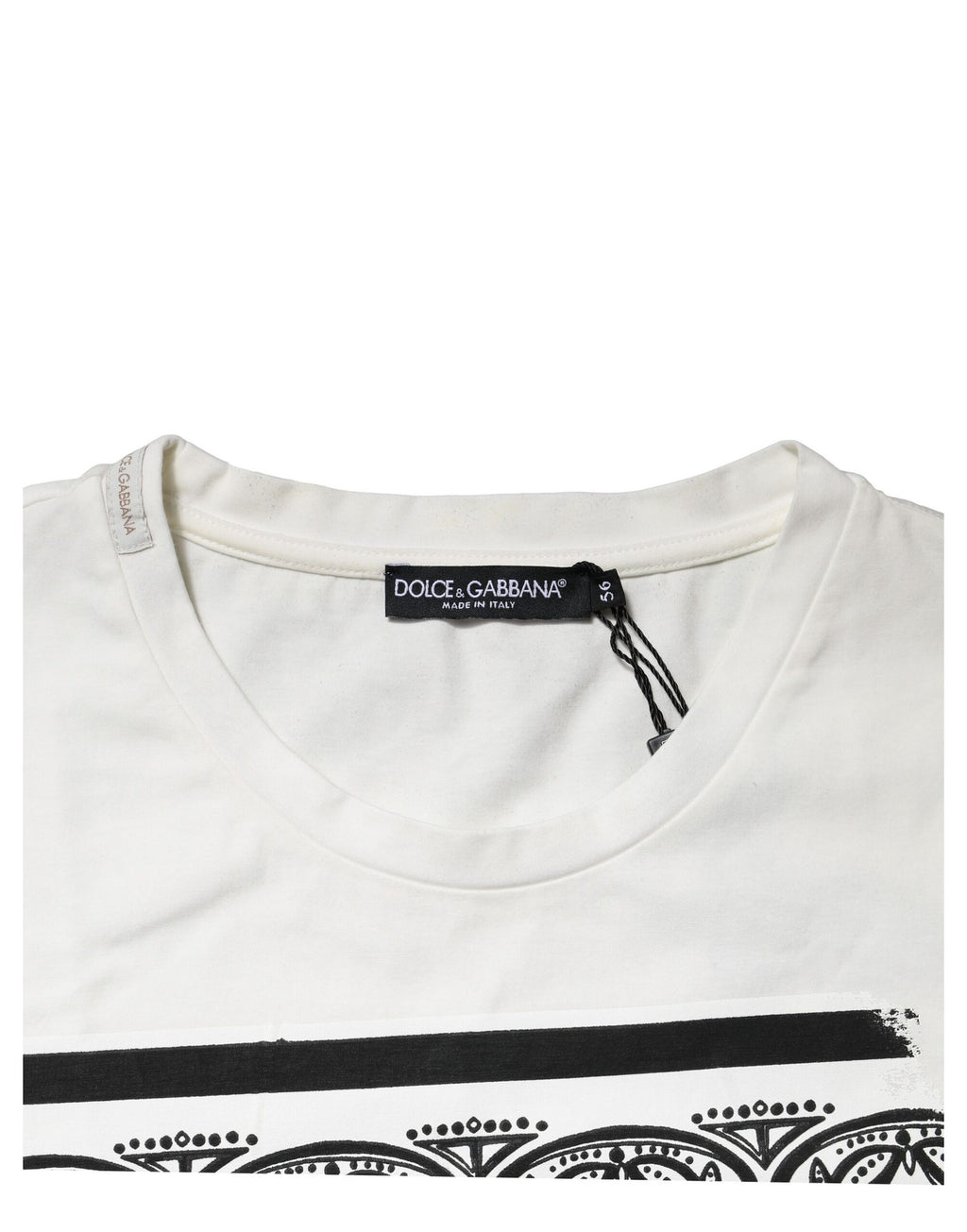 Dolce & Gabbana White T-Shirt for Men detail view