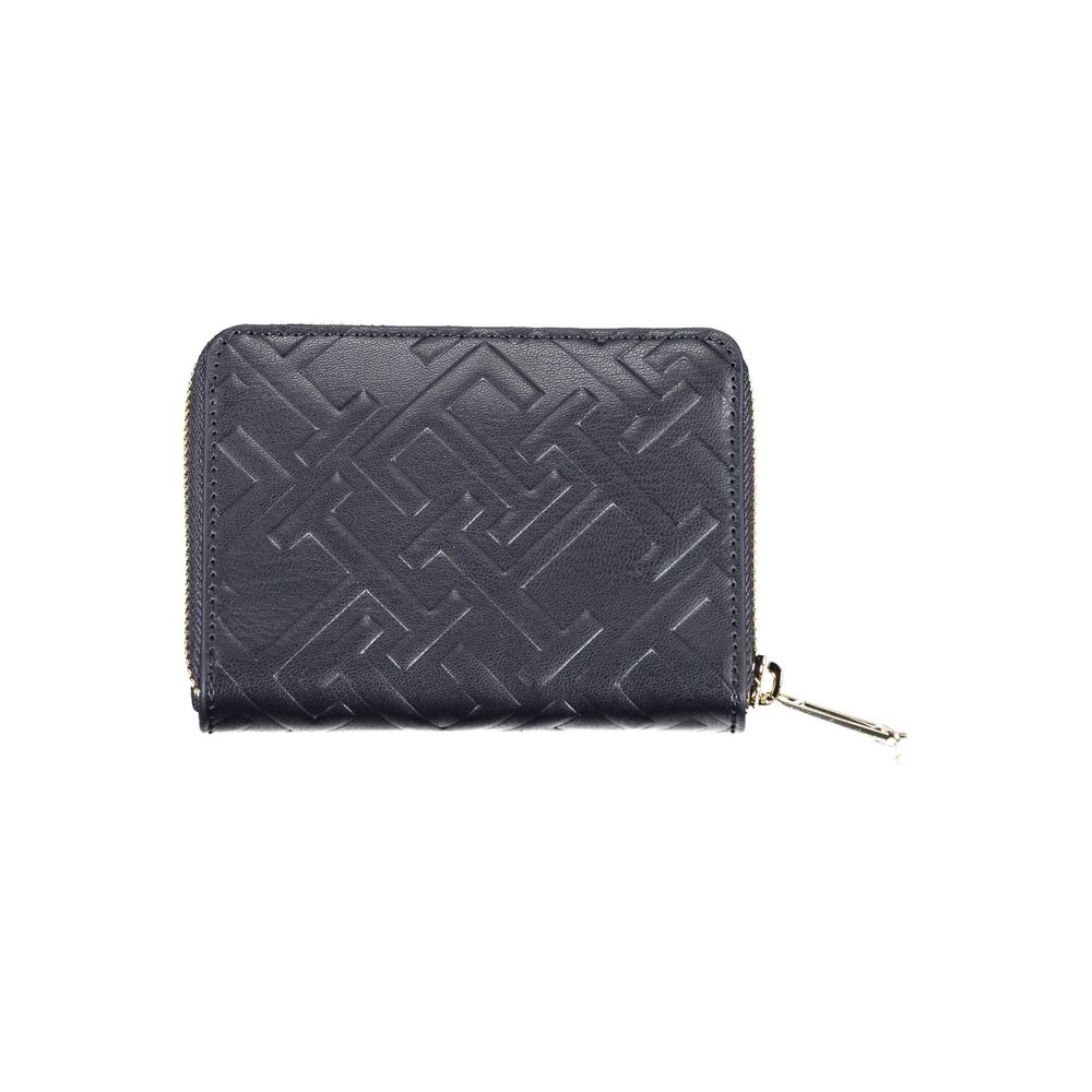 Portefeuille femme en polyuréthane bleu Tommy Hilfiger