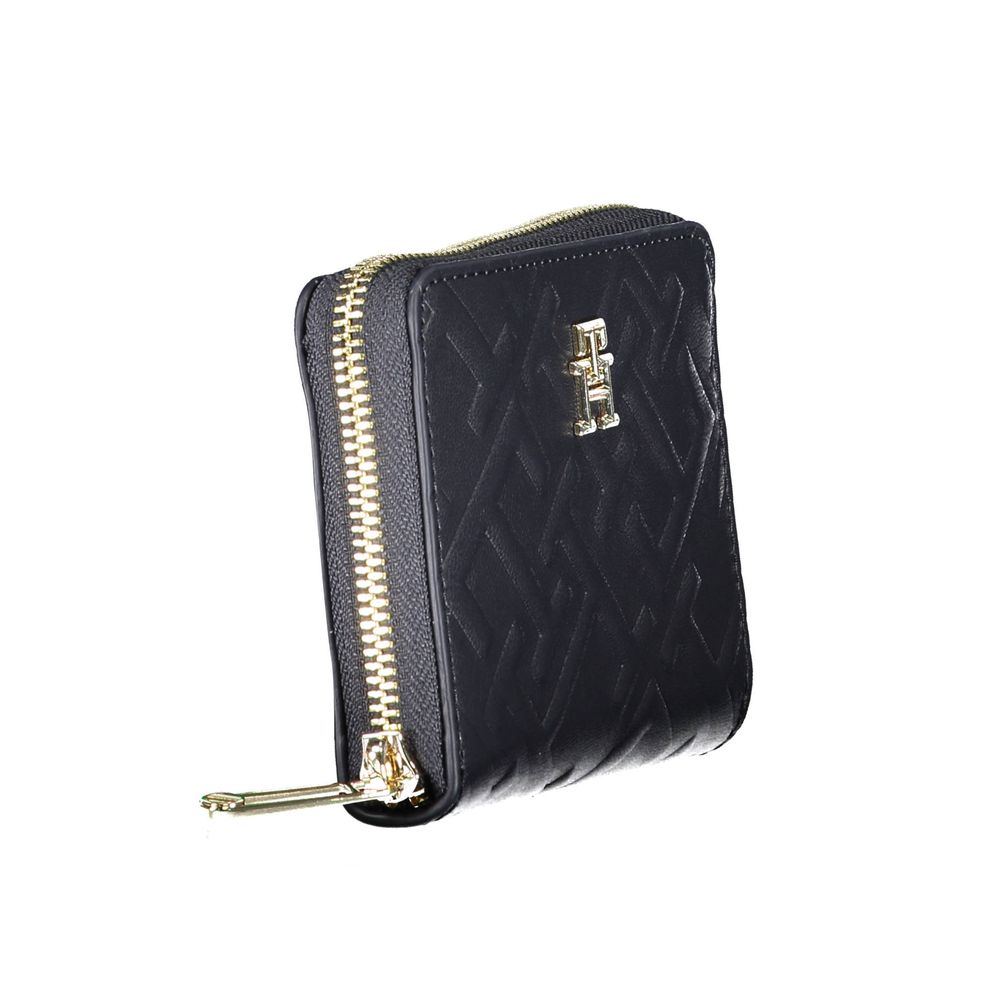 Portefeuille femme en polyuréthane bleu Tommy Hilfiger