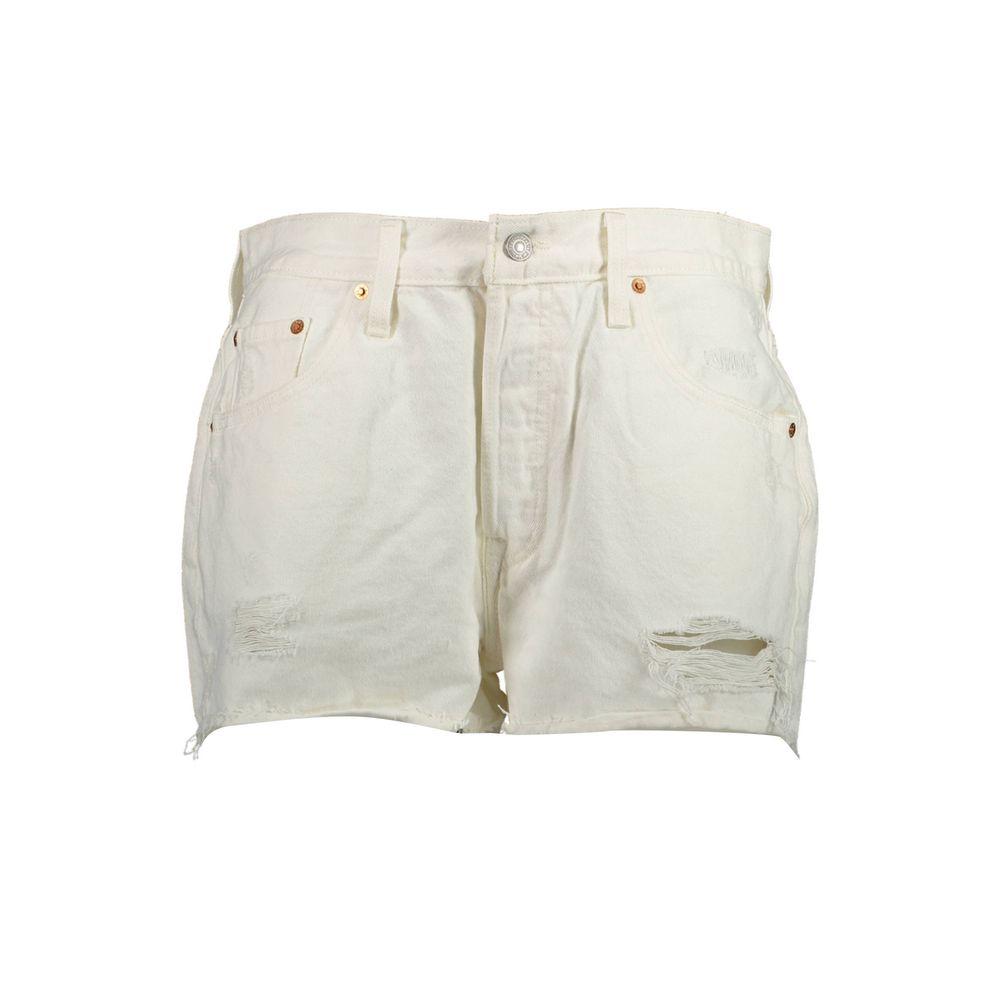 Short en coton blanc pour femme Levi's