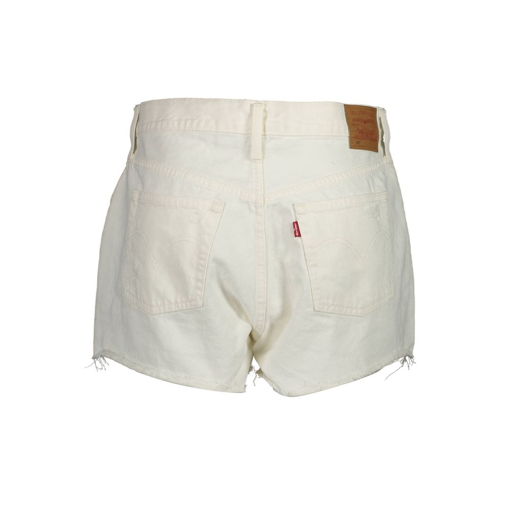 Short en coton blanc pour femme Levi's