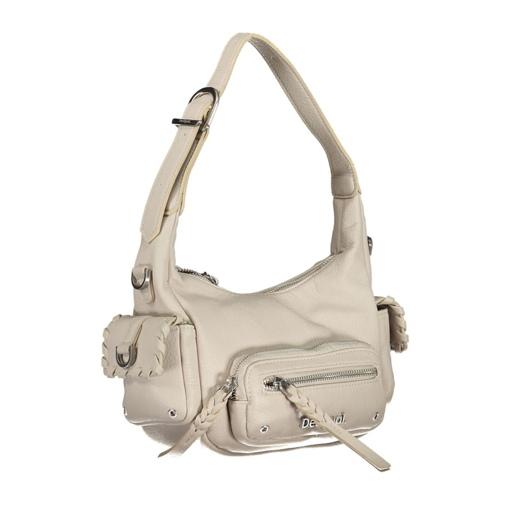 Sac à main Desigual blanc en polyuréthane pour femme