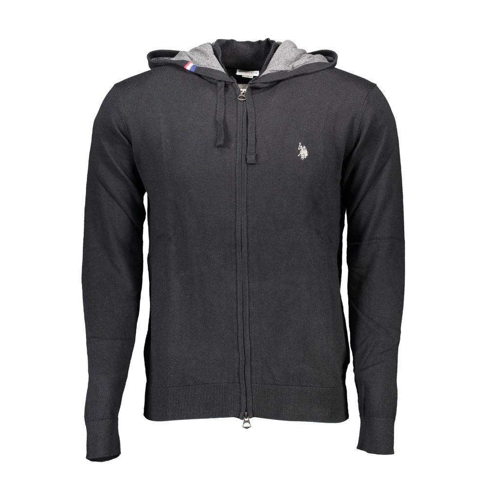 U.S. POLO ASSN. Pull Homme Noir en Coton