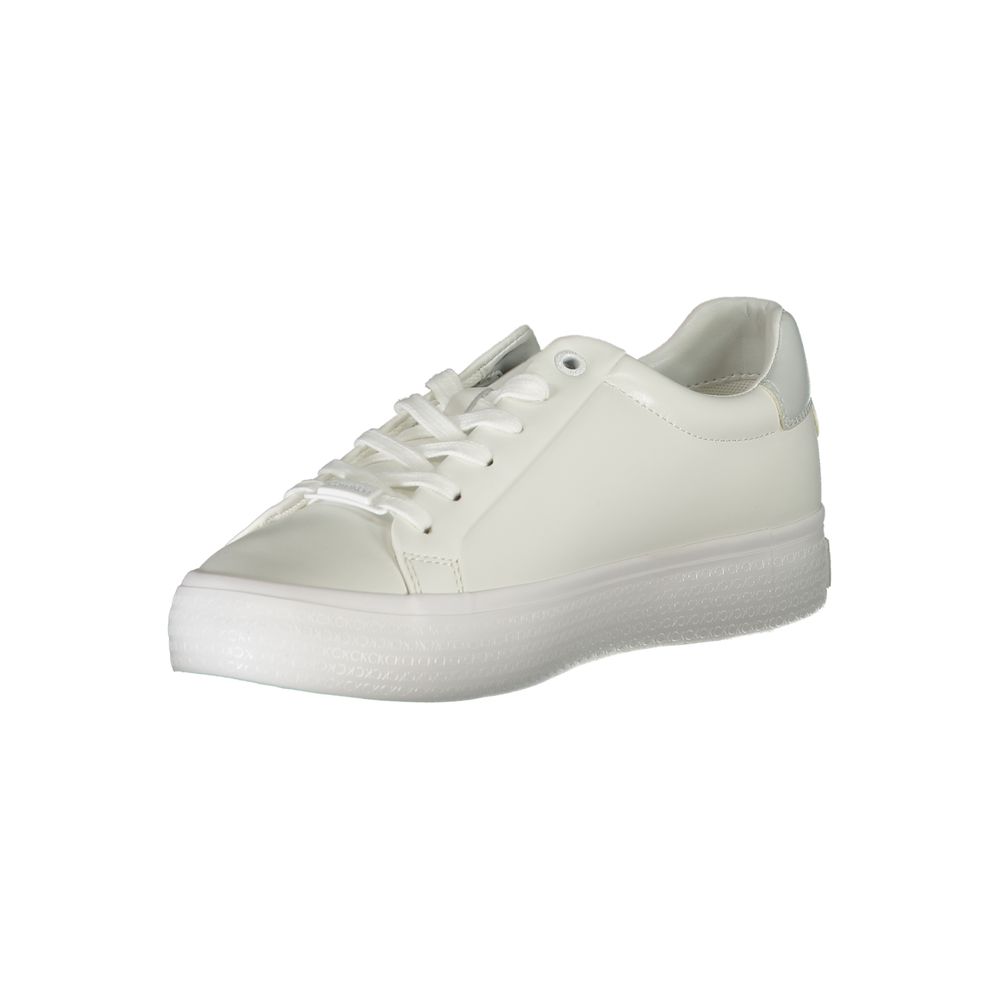 Calvin Klein Bianco Pelle Women Sneaker
