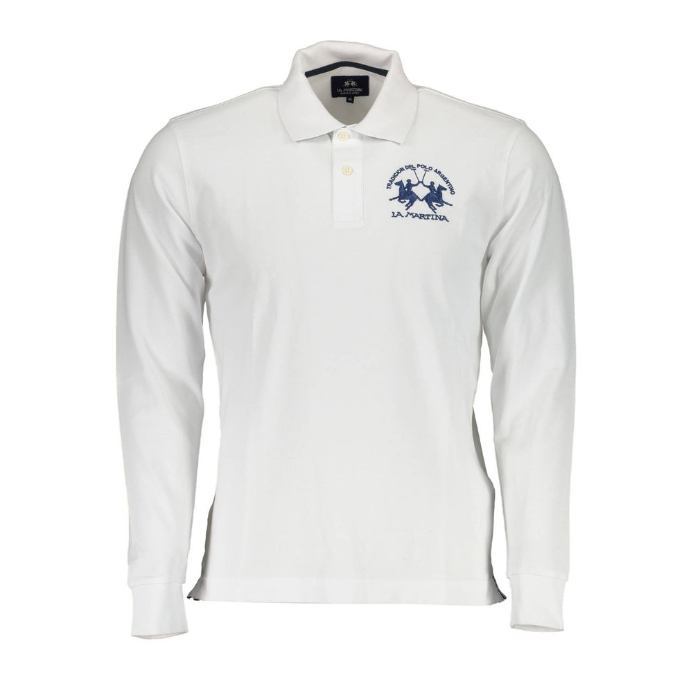 La Martina White Polo Shirt for Men