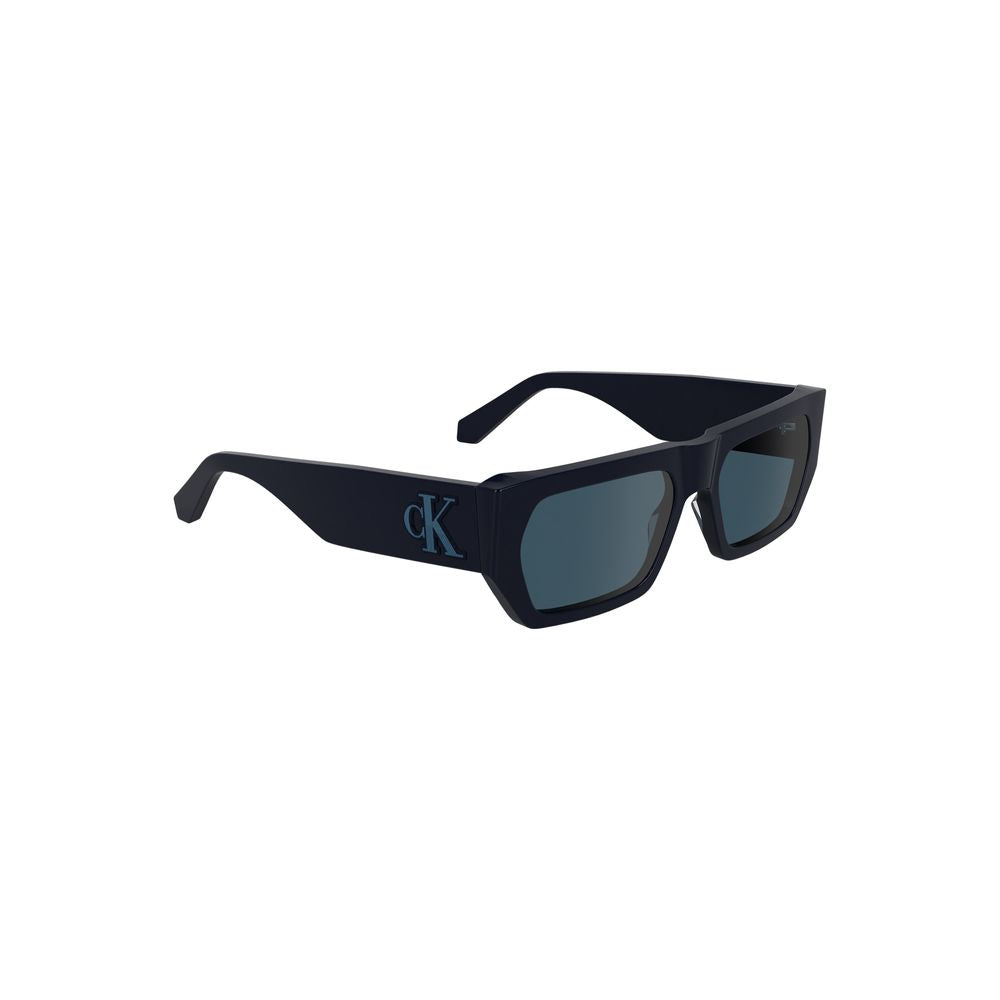 Lunettes de soleil Calvin Klein bleues en acétate pour femme