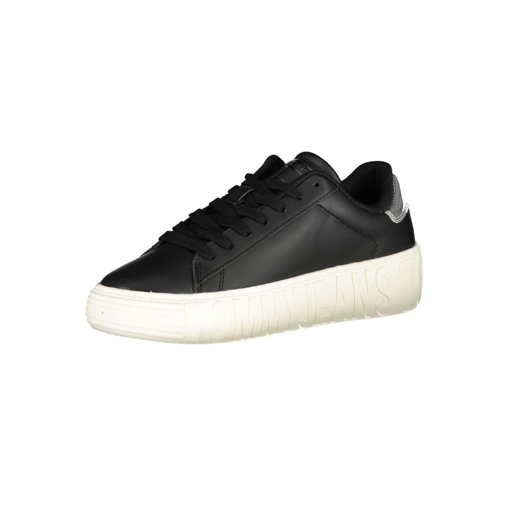 Tommy Hilfiger Black Low Top Sneakers for Women detail view