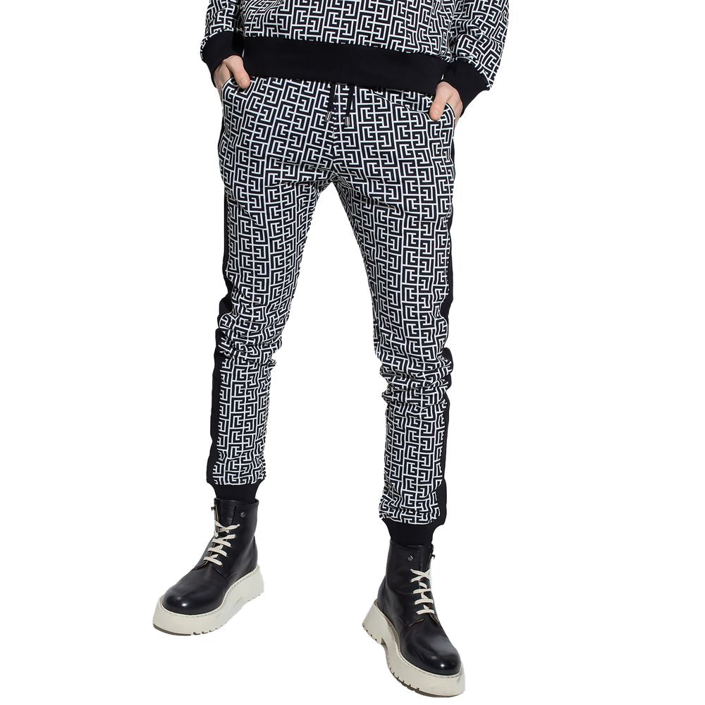 Balmain – Schwarze Jeans und Hose aus Baumwolle