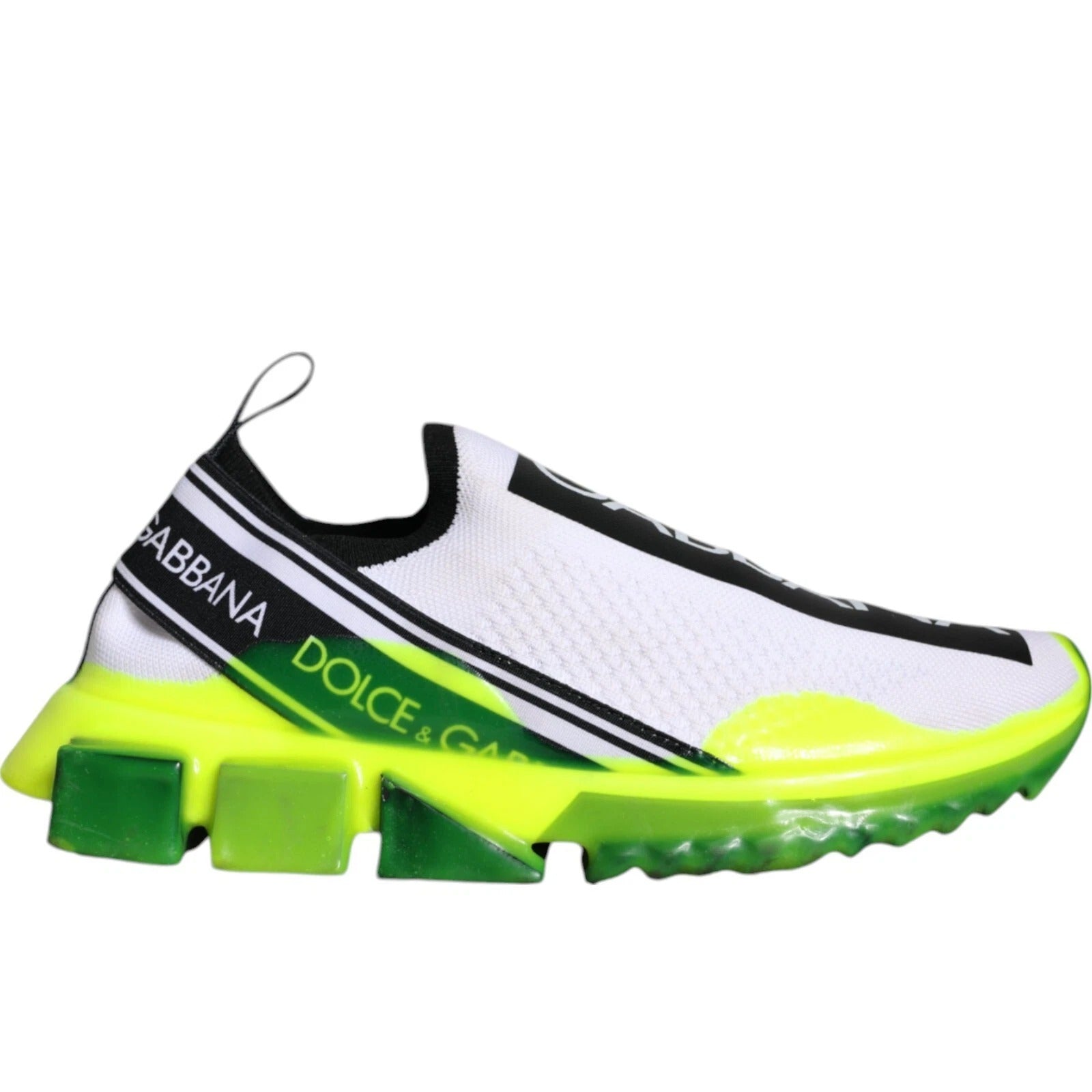 Dolce & Gabbana White Low Top Sneakers for Women side view