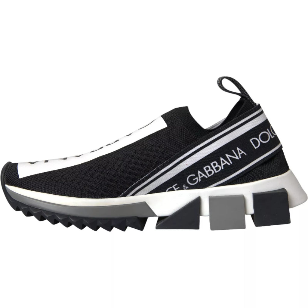 Dolce & Gabbana Black Low Top Sneakers for Men side view