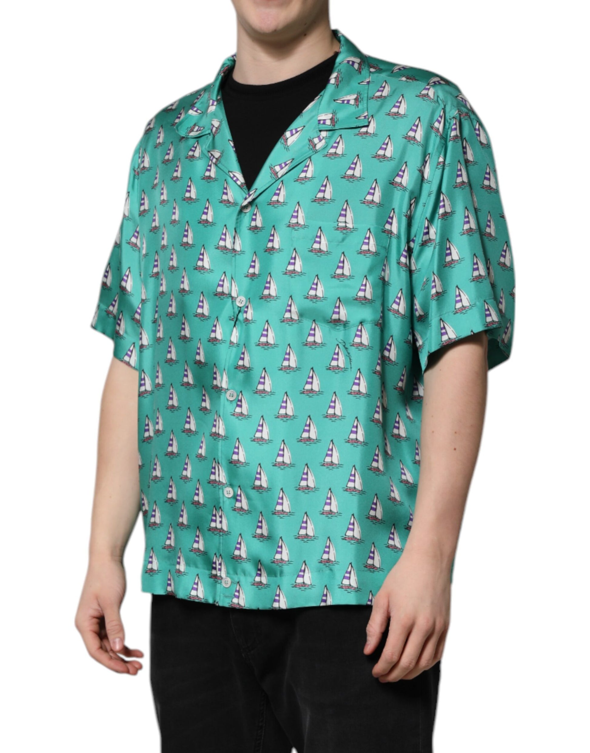 Dolce & Gabbana Green Shortsleeve for Men detail view