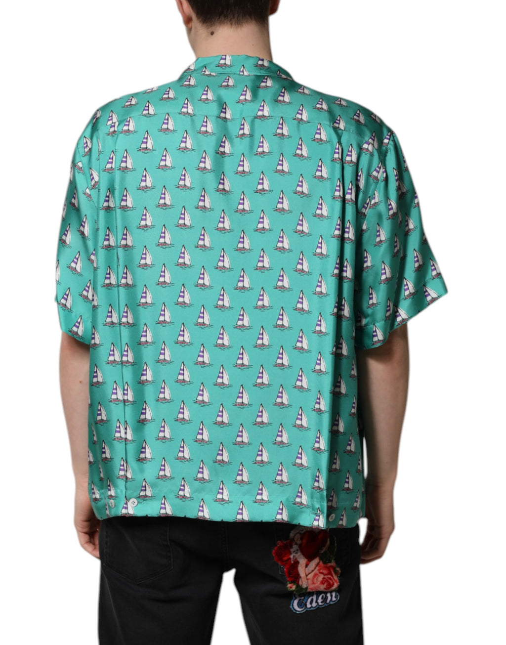 Dolce & Gabbana Green Shortsleeve for Men side view