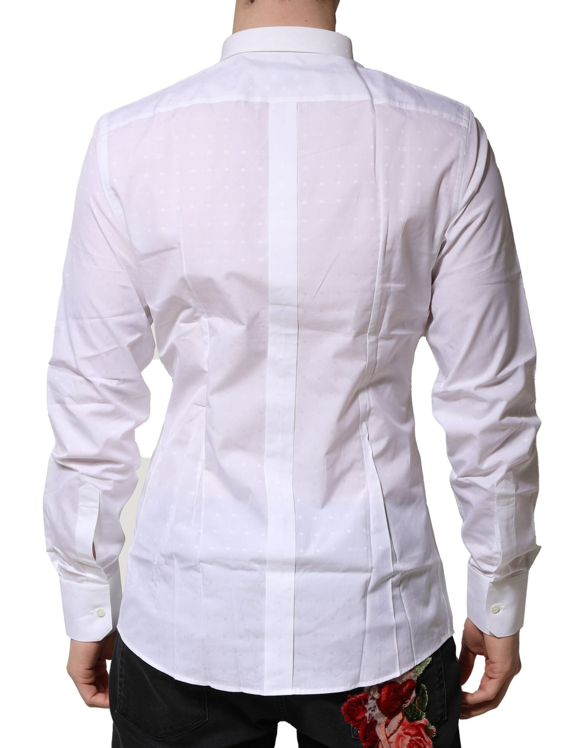 Dolce & Gabbana White Dress Shirt for Men side view