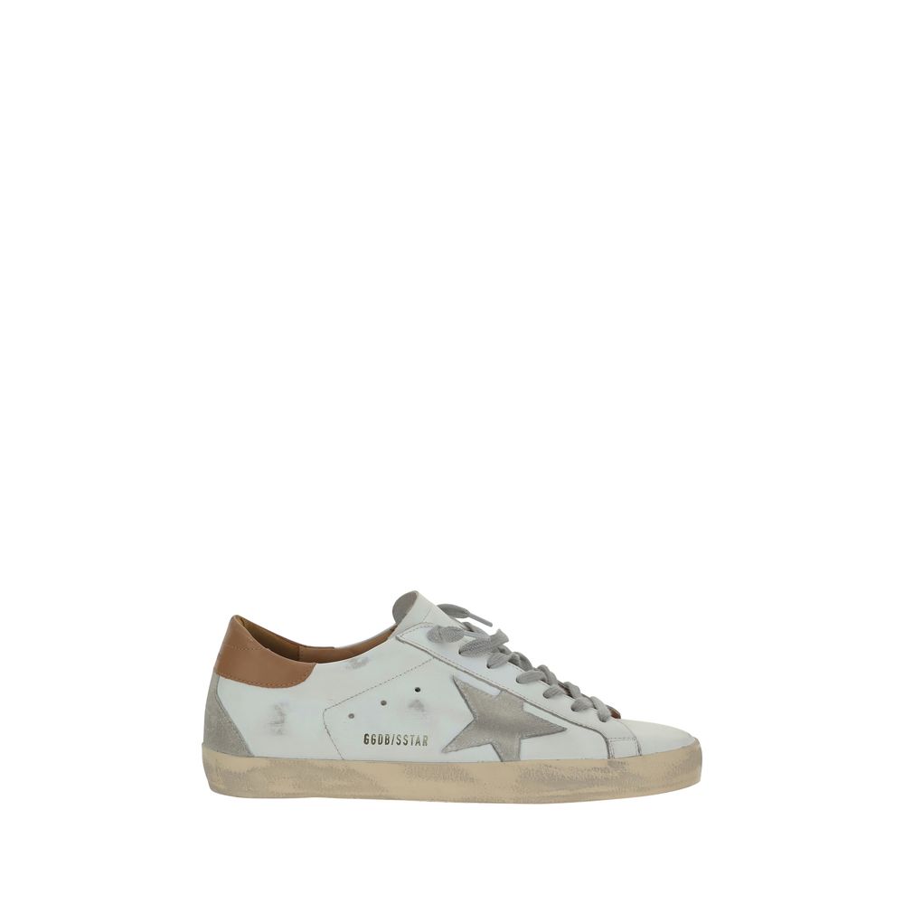 Golden Goose White Low Top Sneakers for Men
