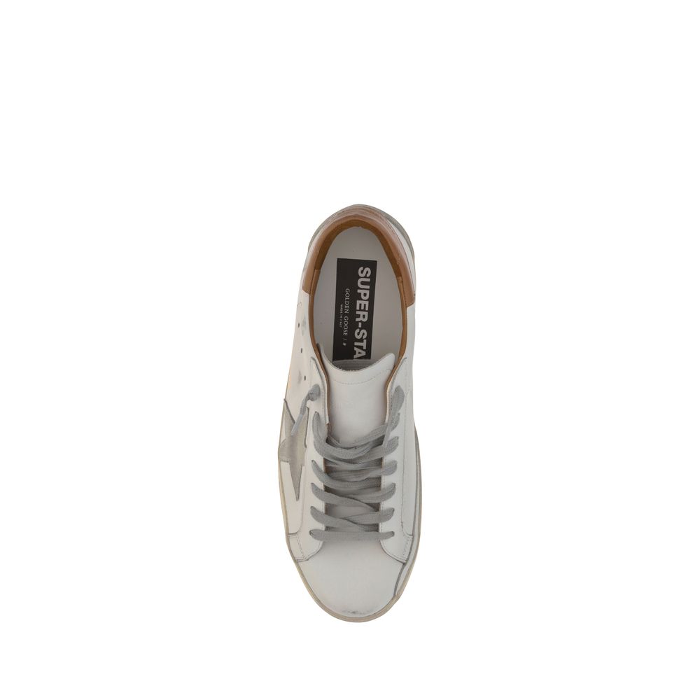 Golden Goose White Low Top Sneakers for Men side view