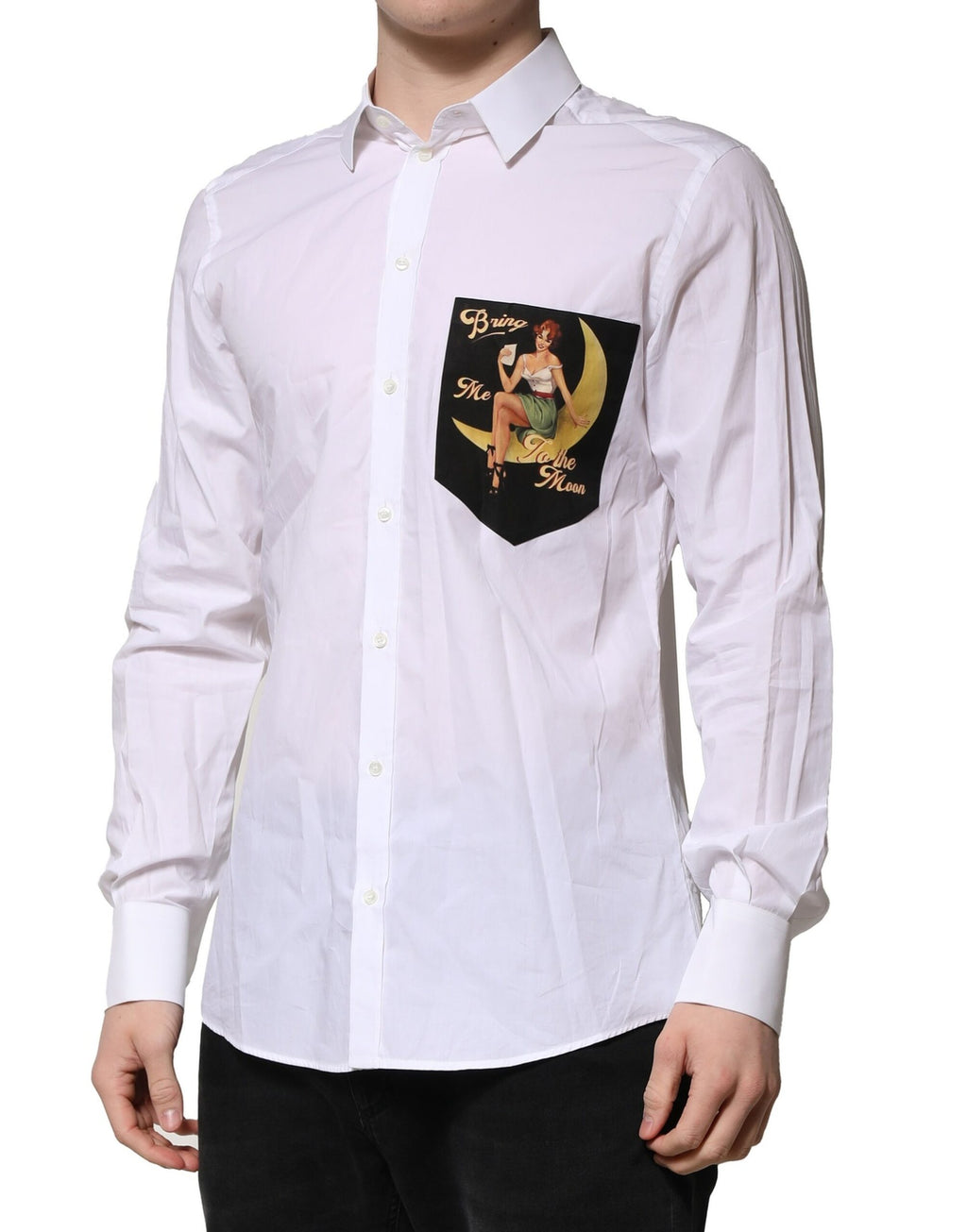 Dolce & Gabbana White Dress Shirt for Men detail view