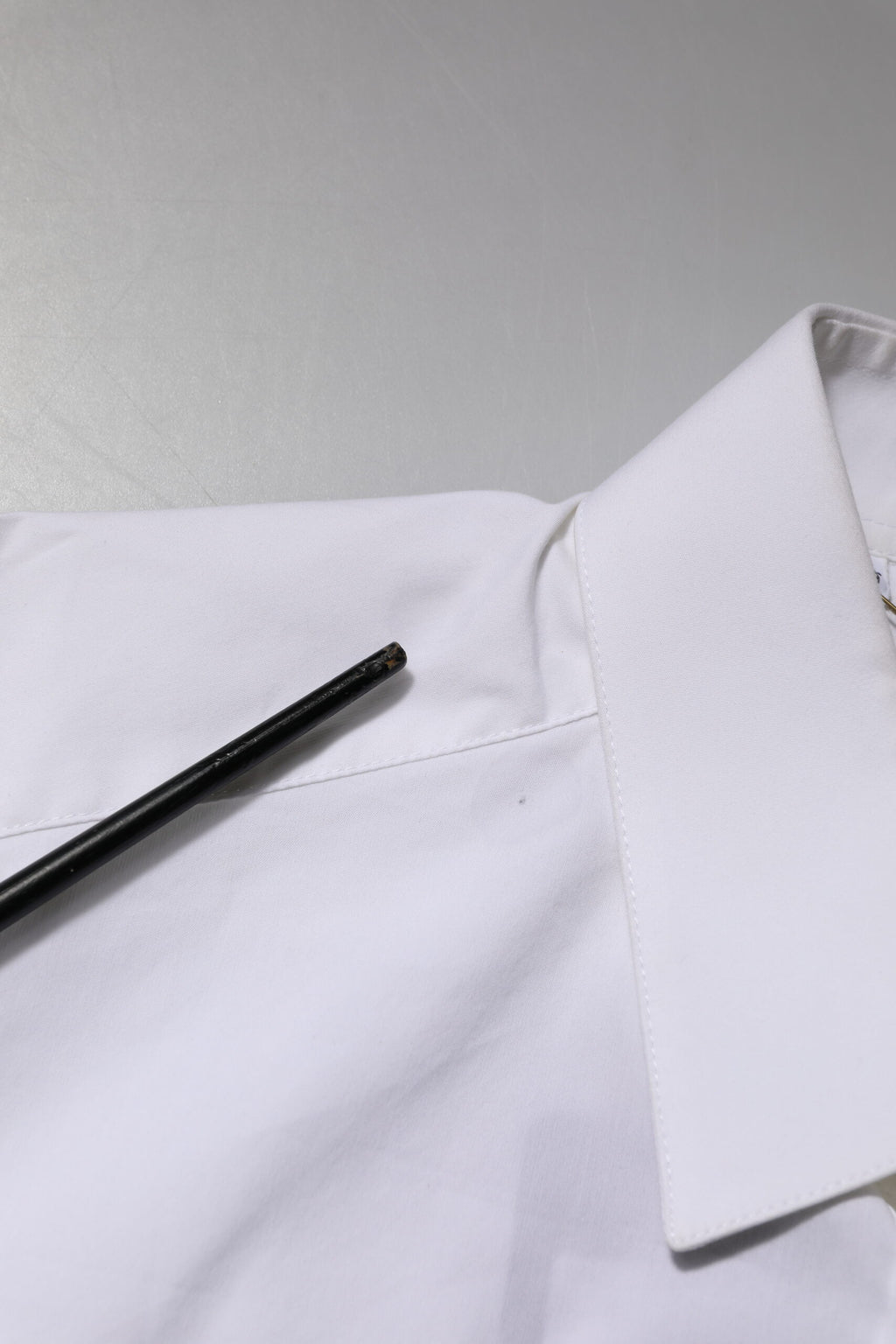 Chemise Habillée Manches Longues Dolce & Gabbana GOLD en Coton Blanc