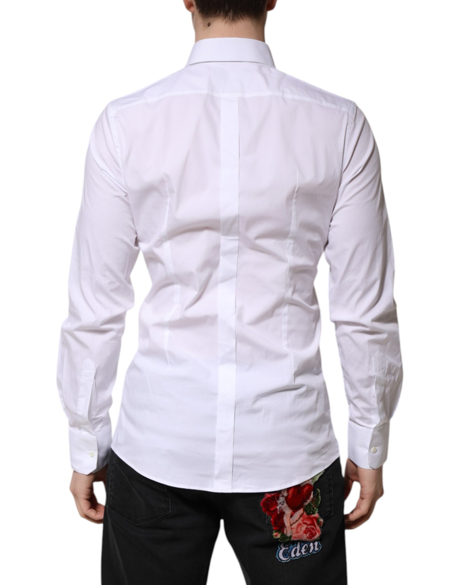 Dolce & Gabbana White Dress Shirt for Men side view