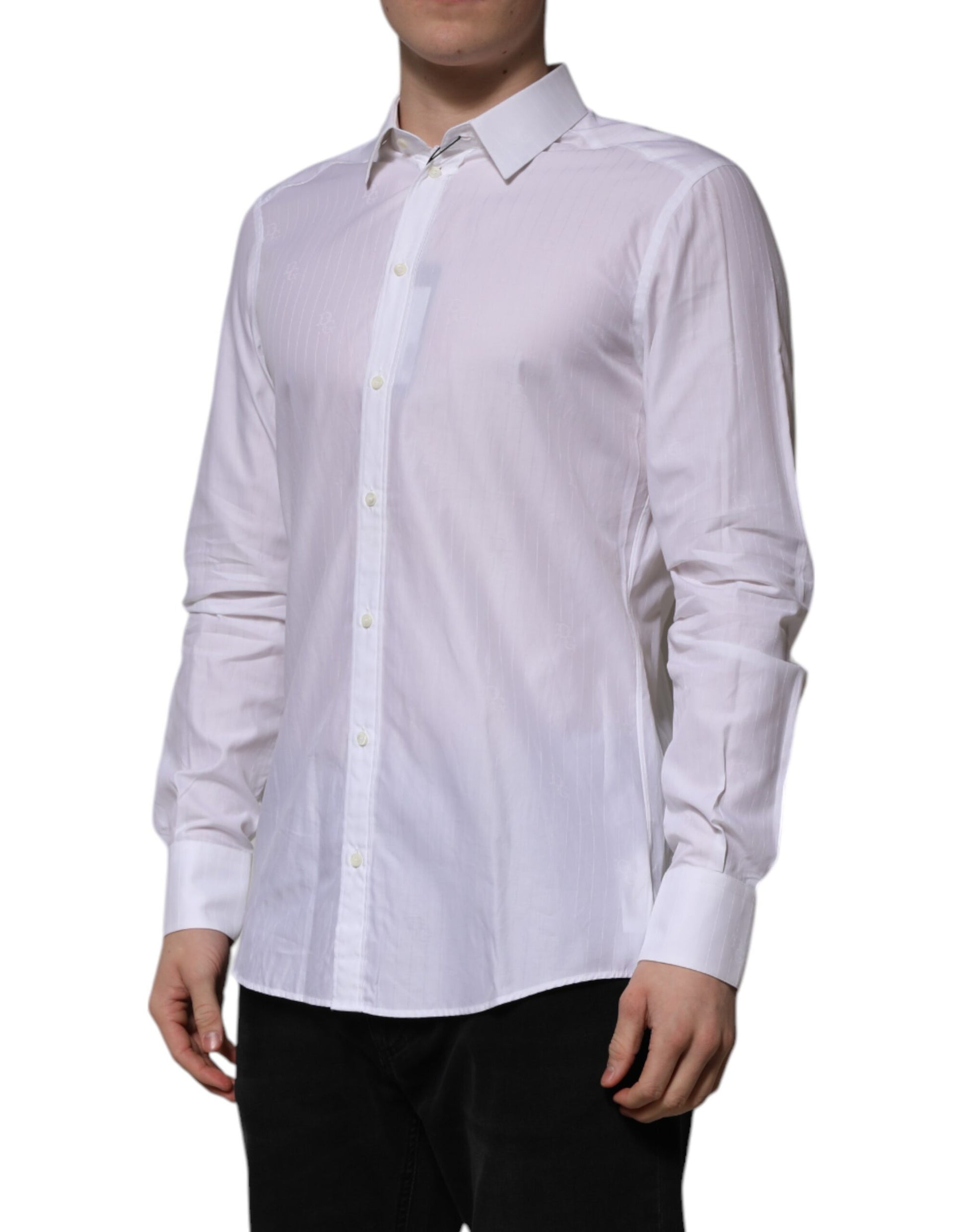 Dolce & Gabbana White Dress Shirt for Men detail view