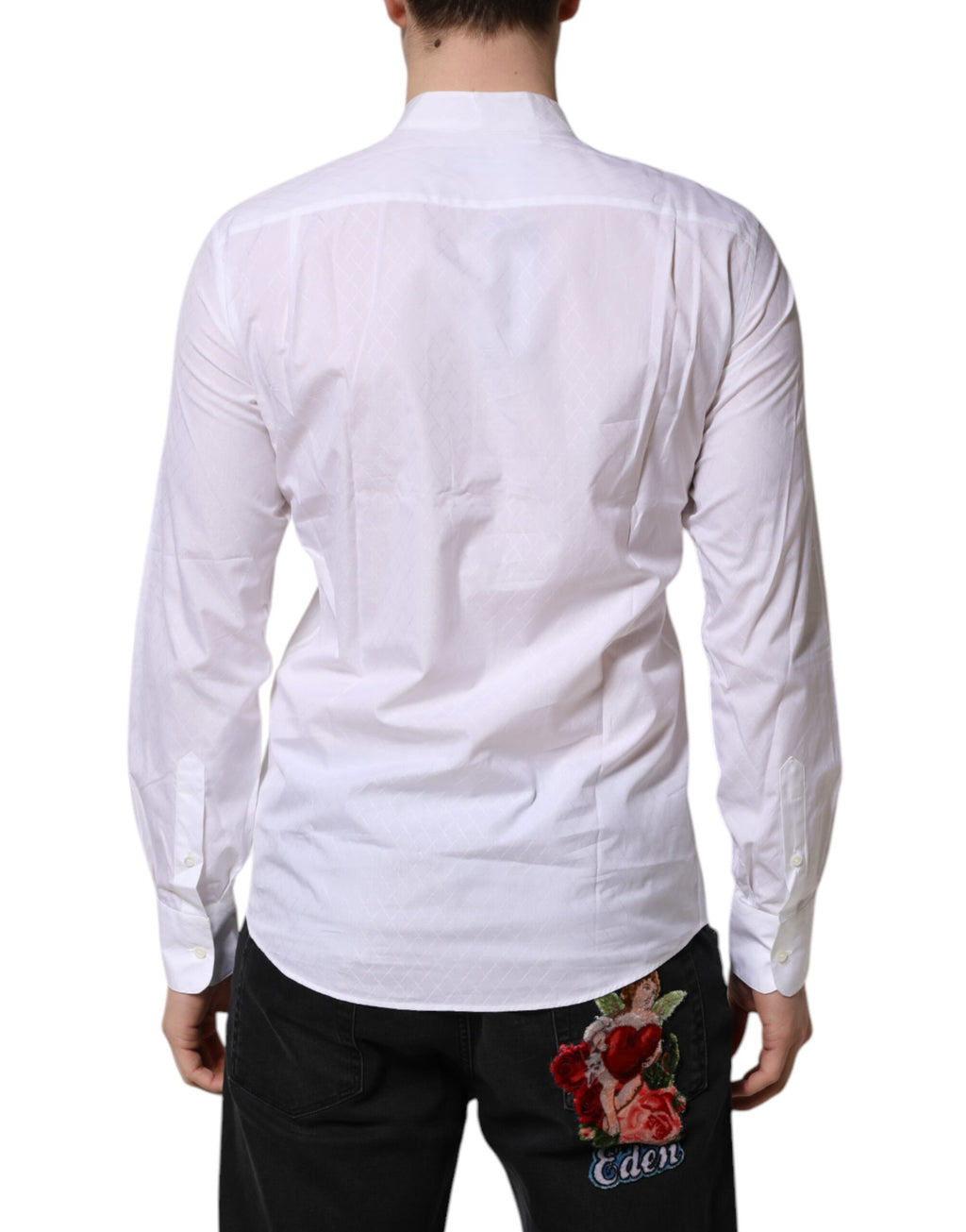 Dolce & Gabbana White Dress Shirt for Men side view