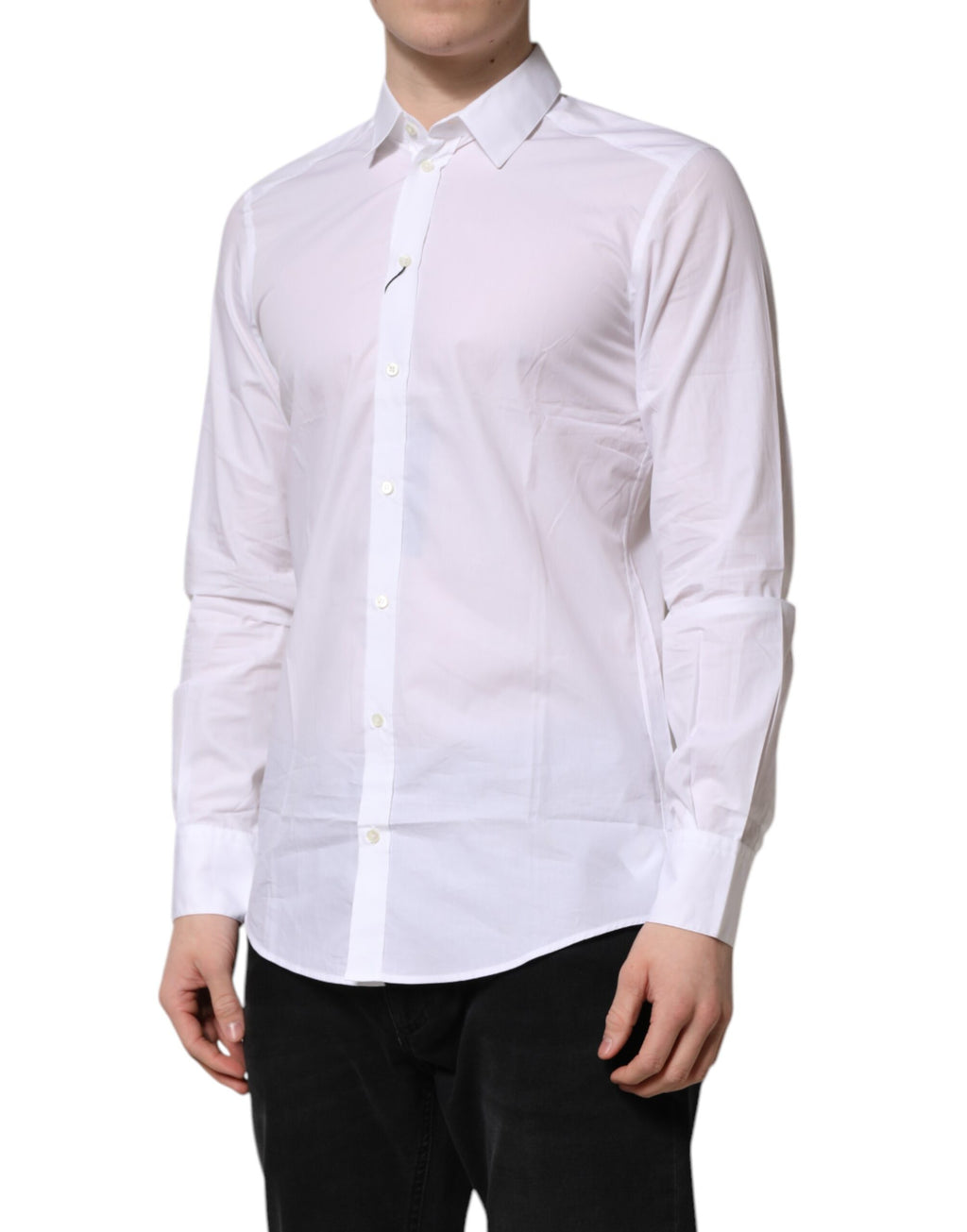 Dolce & Gabbana White Dress Shirt for Men side view