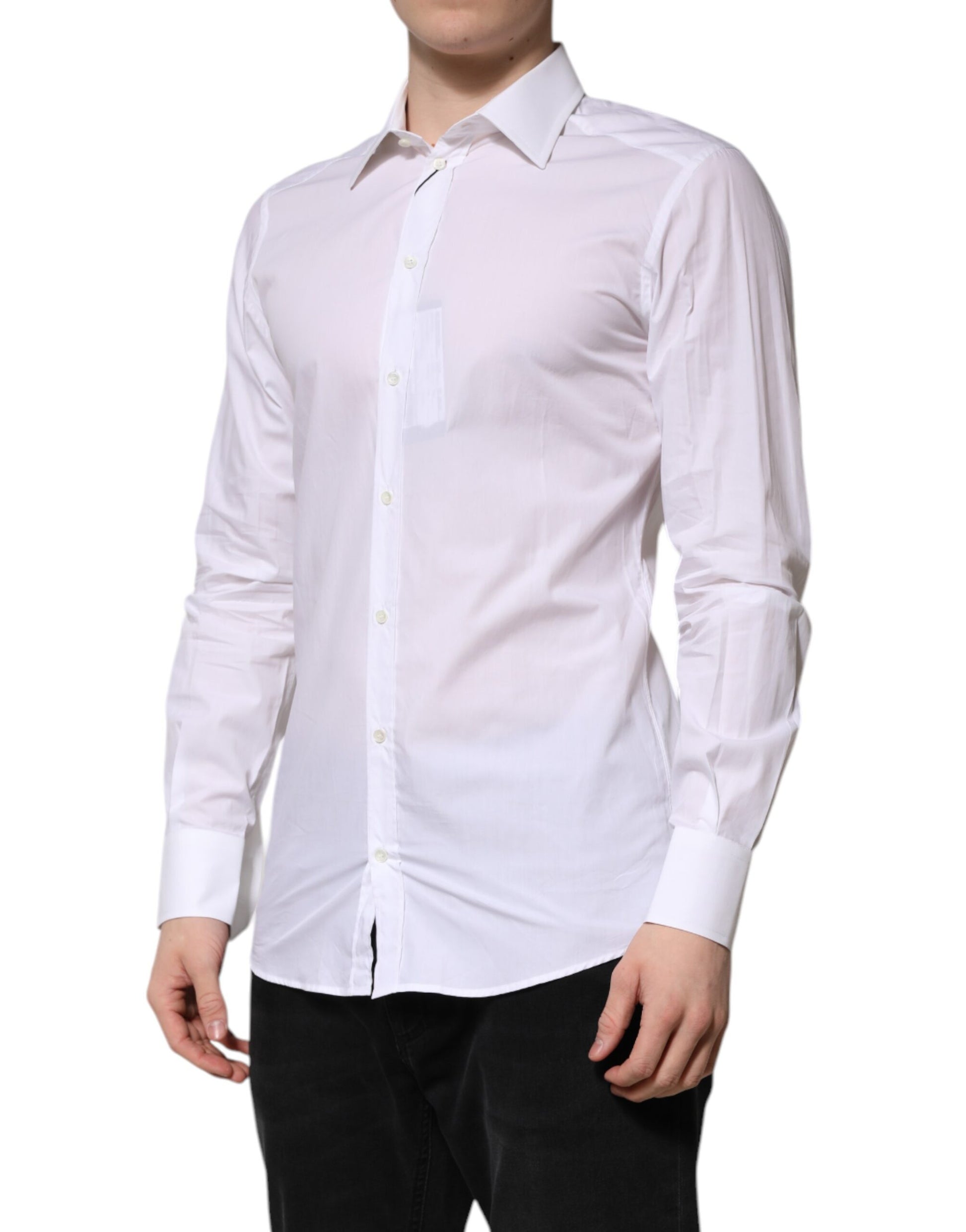 Dolce & Gabbana White Dress Shirt for Men detail view