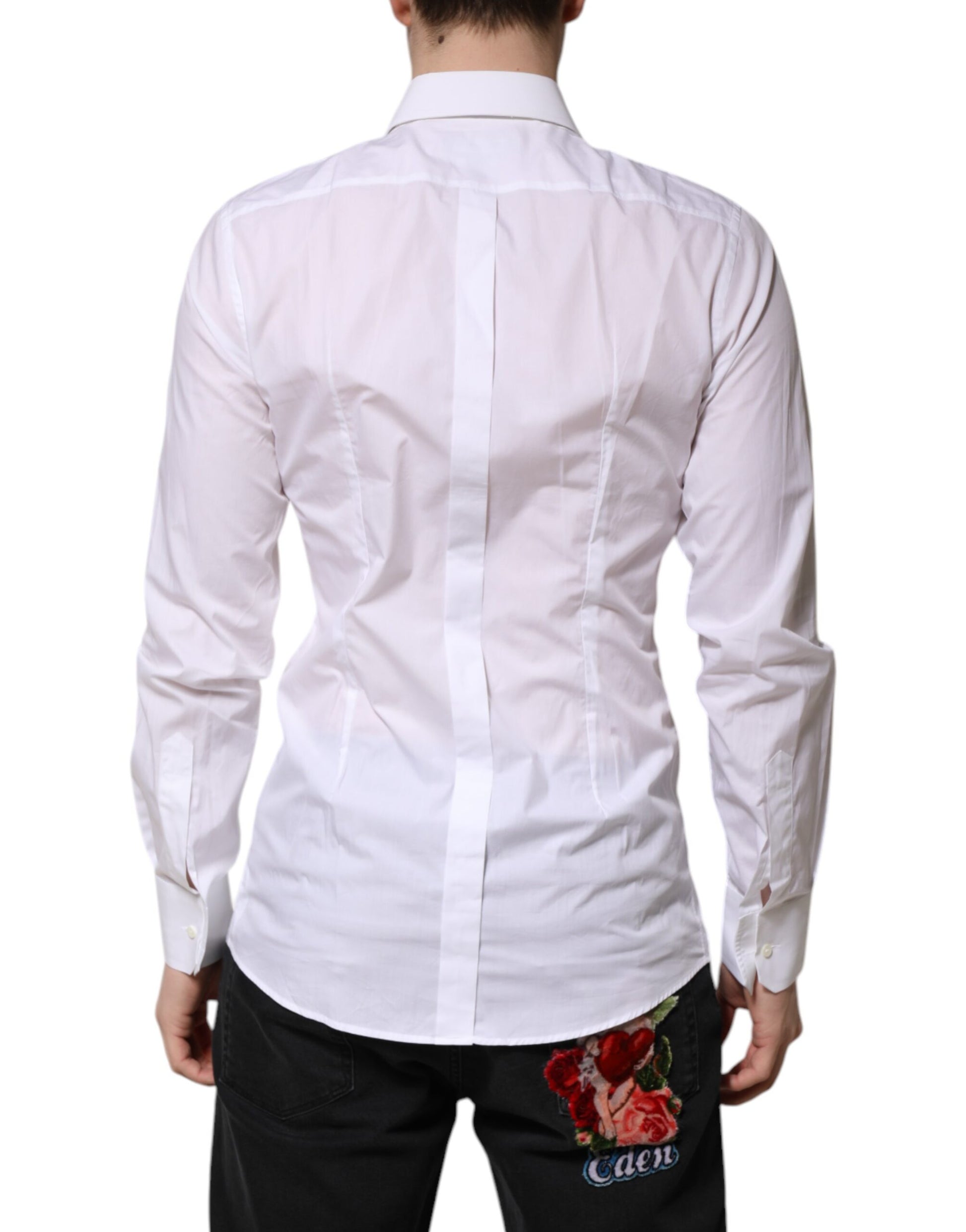 Dolce & Gabbana White Dress Shirt for Men side view