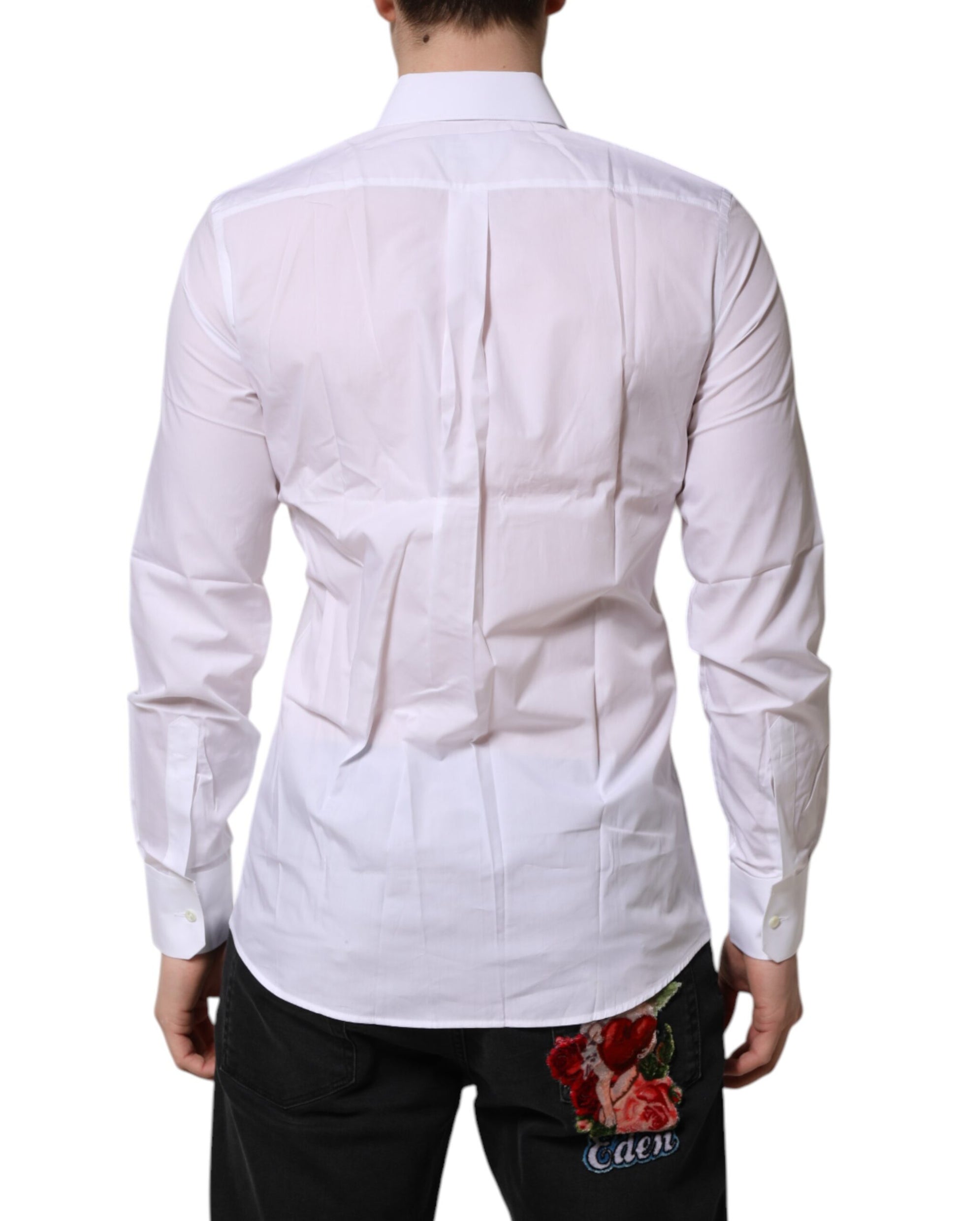 Dolce & Gabbana White Dress Shirt for Men side view